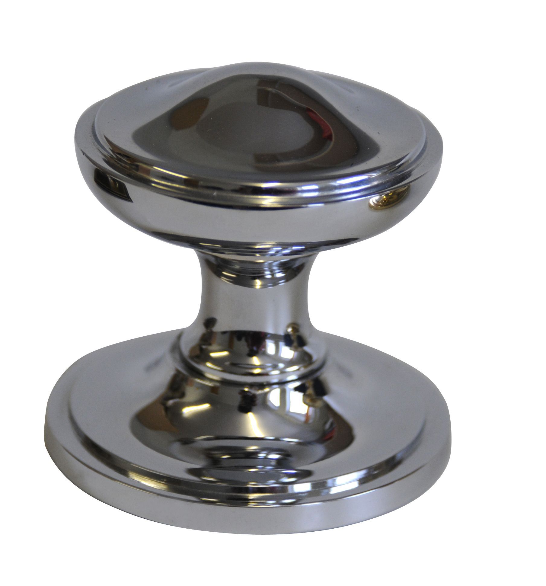 Premier Polished Chrome Effect External Round Latch Door Knob ...