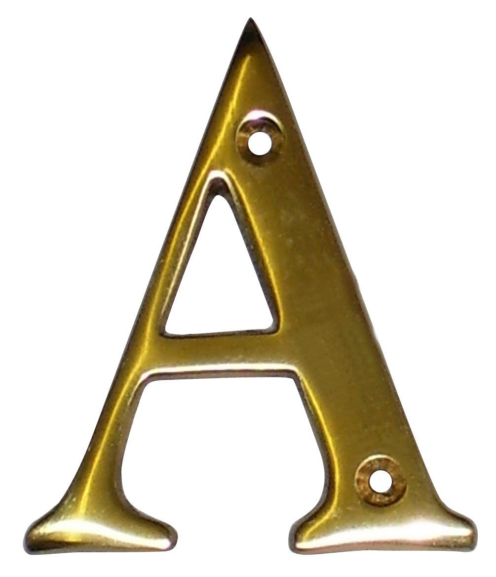 Brass 100mm House Letter A Departments Diy At B Q