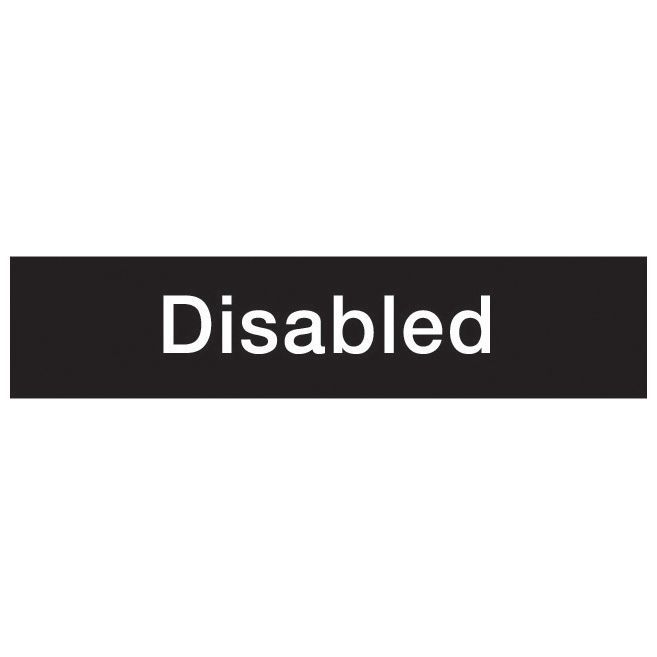 Disabled Self-adhesive labels, (H)50mm (W)200mm ...