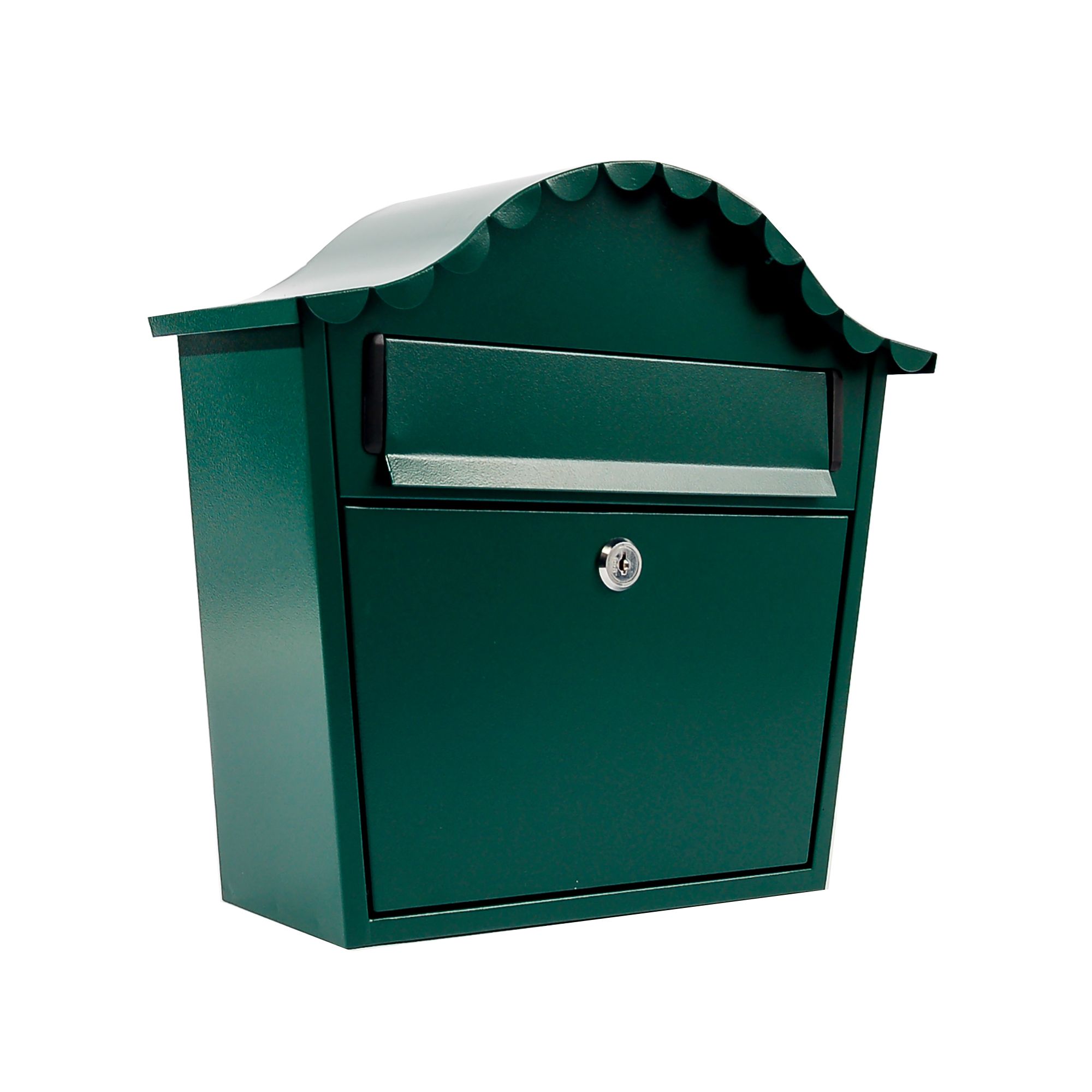 The House Nameplate Company London Green Letterbox (H)340mm (W)330mm