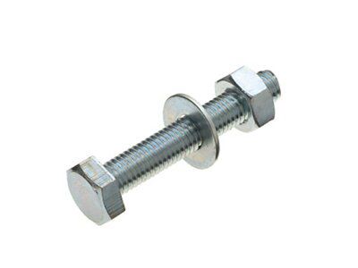 M10 Hex bolt (L) 60mm (Dia) 10mm, Pack of 10 | Departments | DIY at B&Q