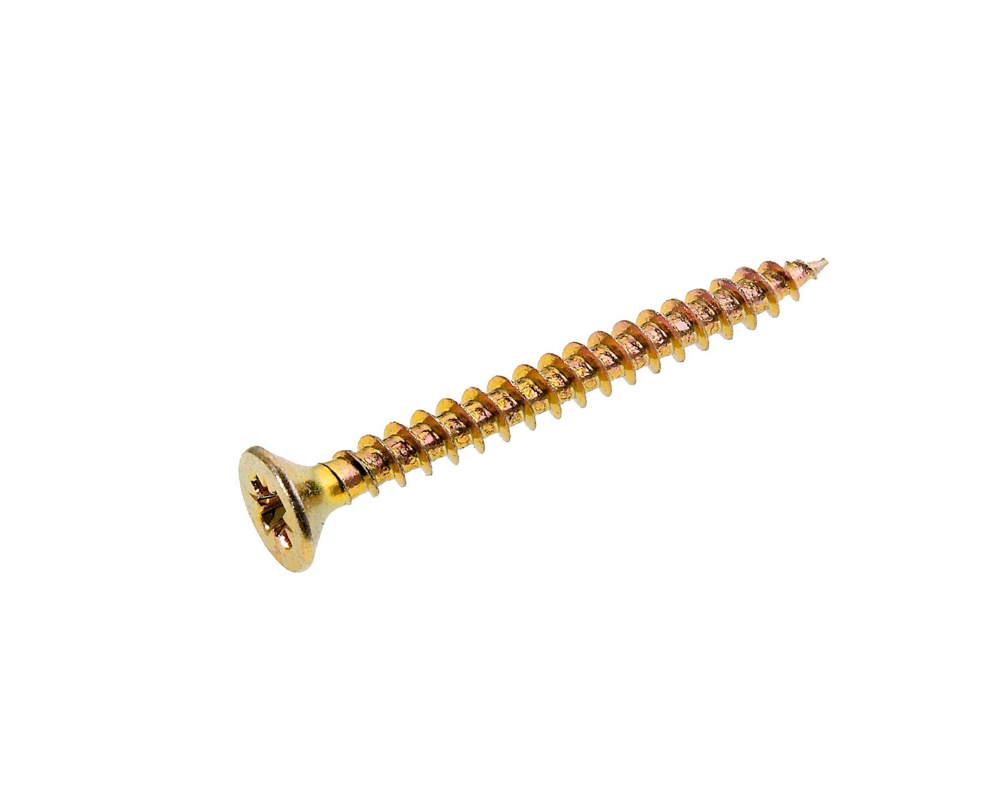 AVF Yellow zincplated Steel Loft screw (Dia)4mm (L)40mm, Pack of 200