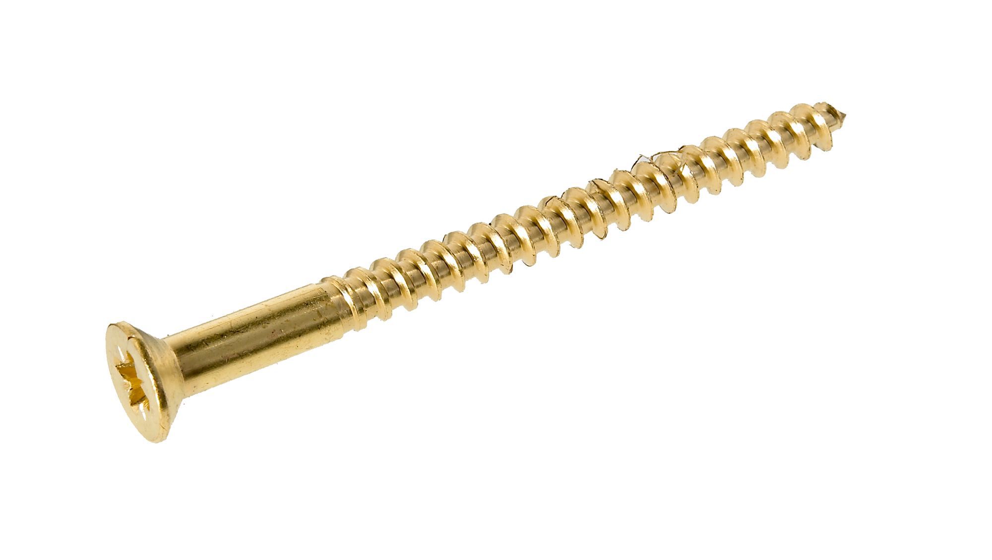 Avf Brass Wood Furniture Screw Dia6mm L75mm Pack Of 15