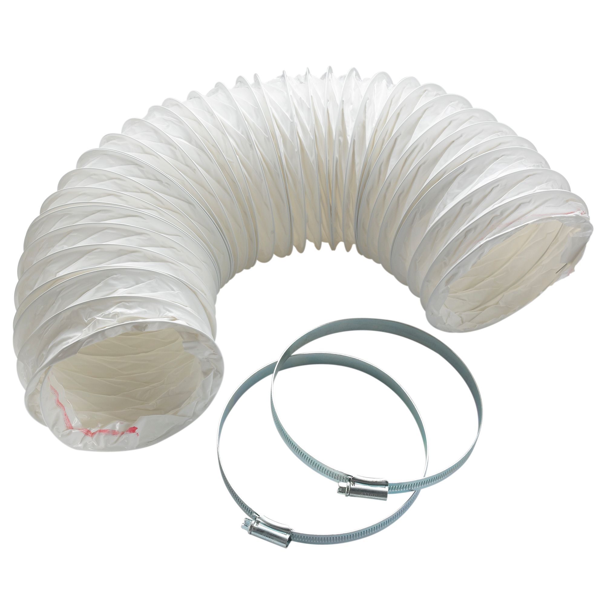 Manrose White PVC Flexible Ducting hose, (L)1m (Dia)125mm Departments