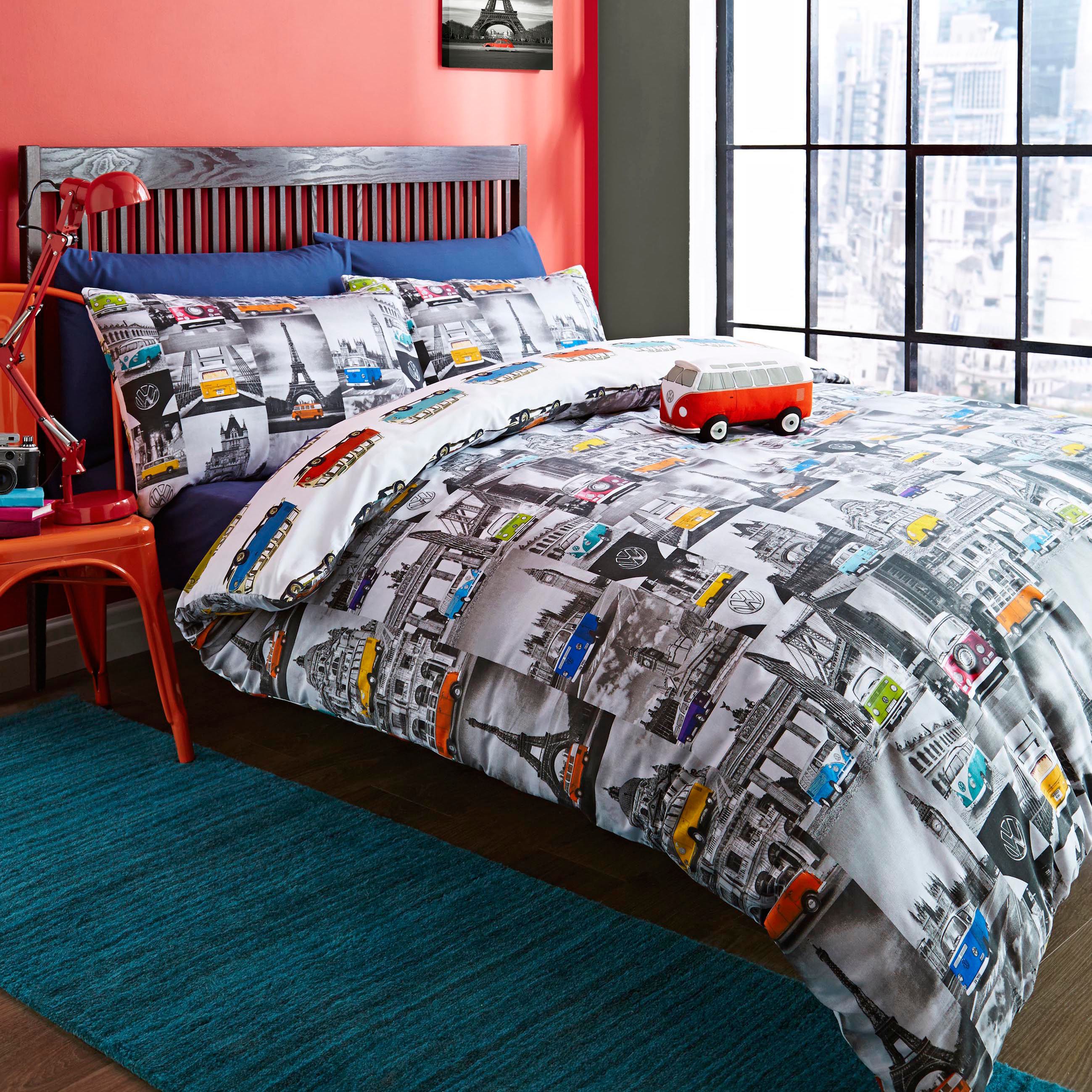 City Camper Van Multicolour Double Bedding Set Departments Diy
