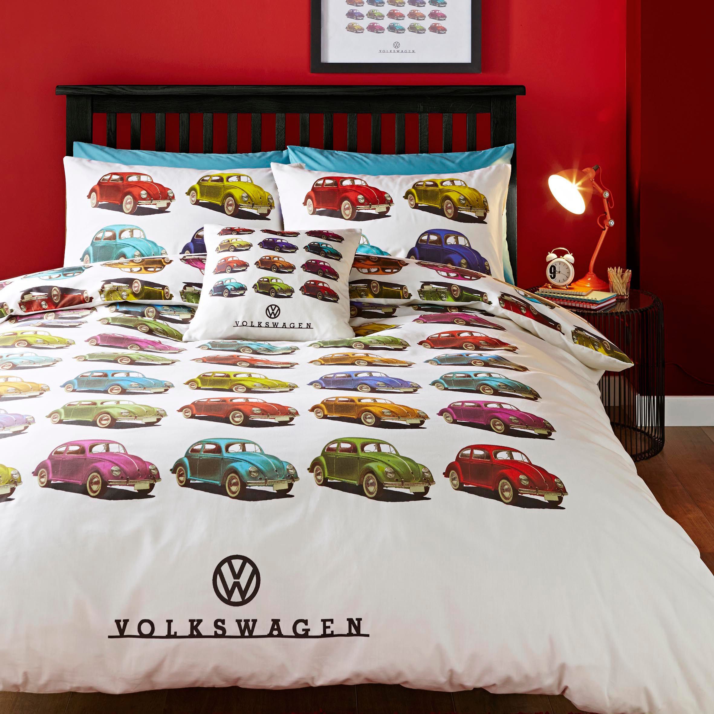 Volkswagen Beetle Multicolour Double Bed set Departments DIY at B&Q