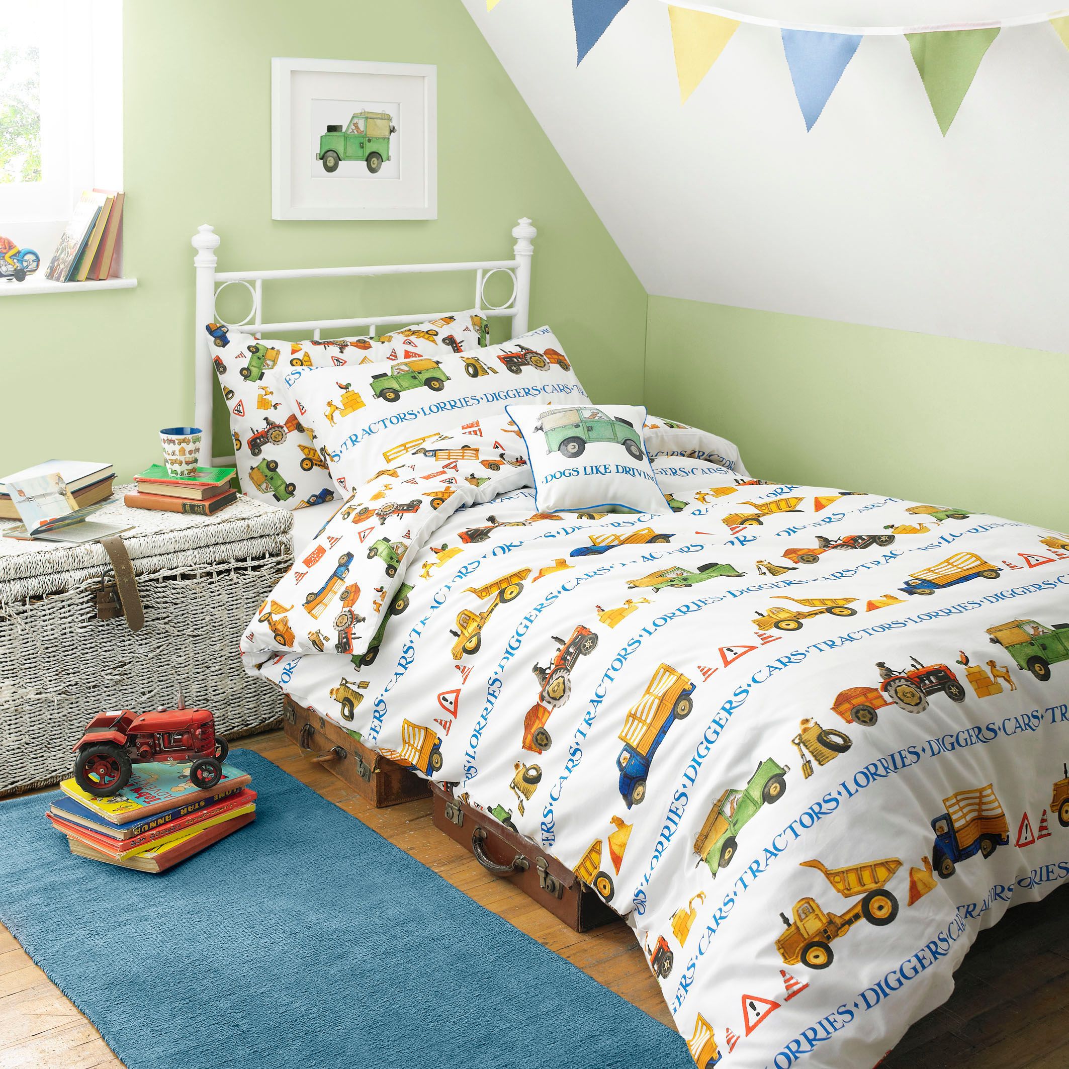 Emma Bridgewater Men At Work Multicolour Single Bedding Set