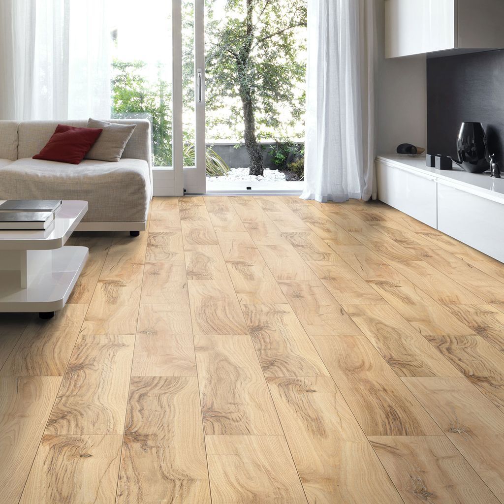 Brown Hickory Effect Laminate Flooring 2m² Pack 