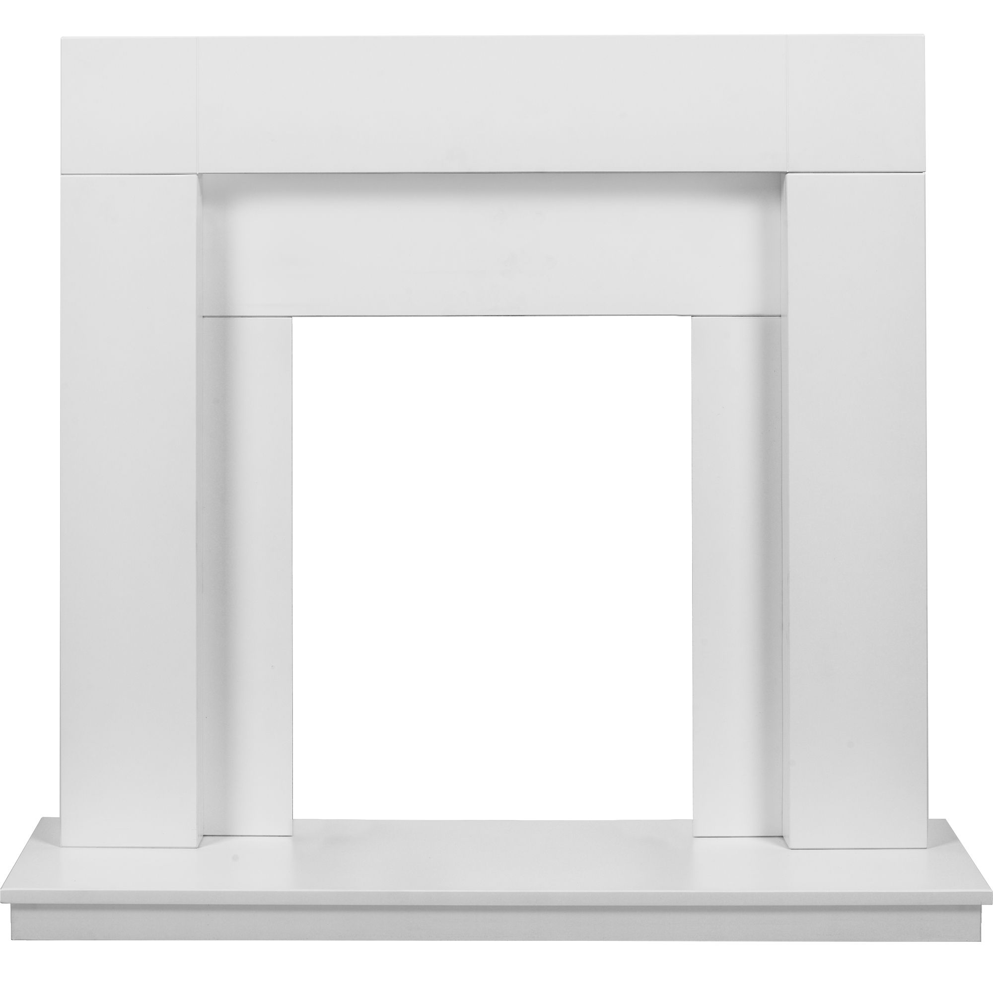Santa Rosa Black White Fireplace Surround Set Departments