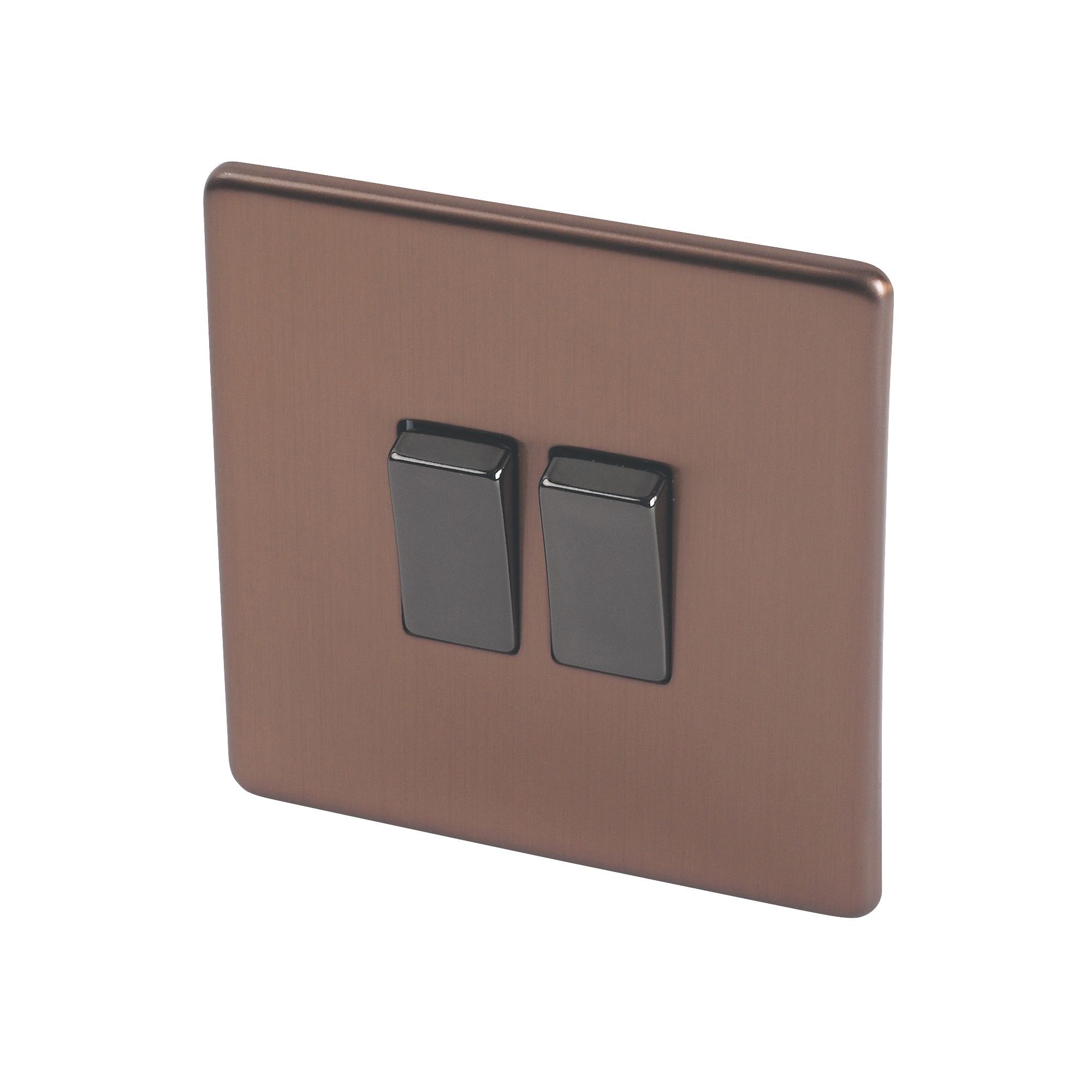 Varilight 10A 2Way Double Brushed Bronze Light Switch Departments