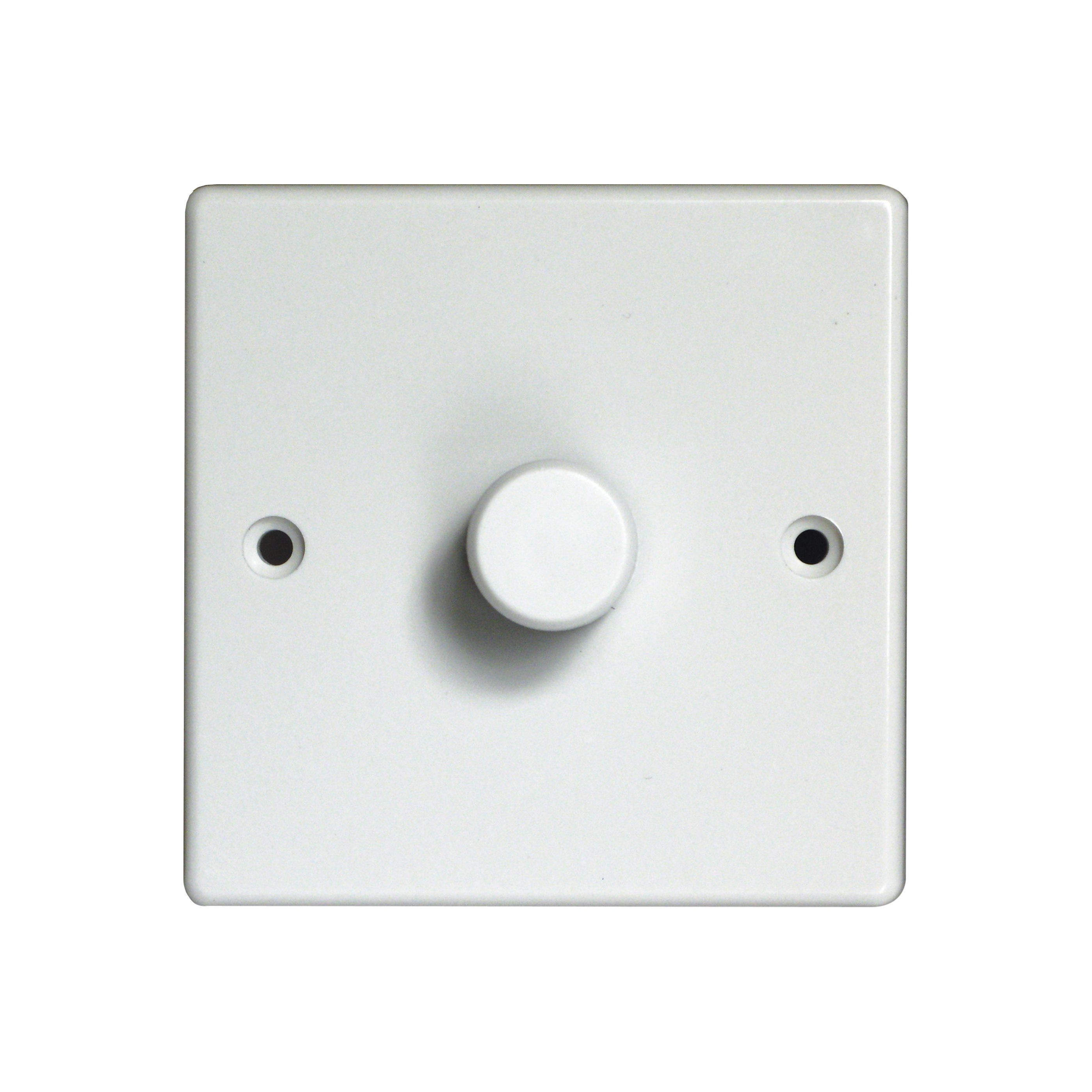 Varilight 2 way Single White Dimmer switch Departments DIY at B&Q