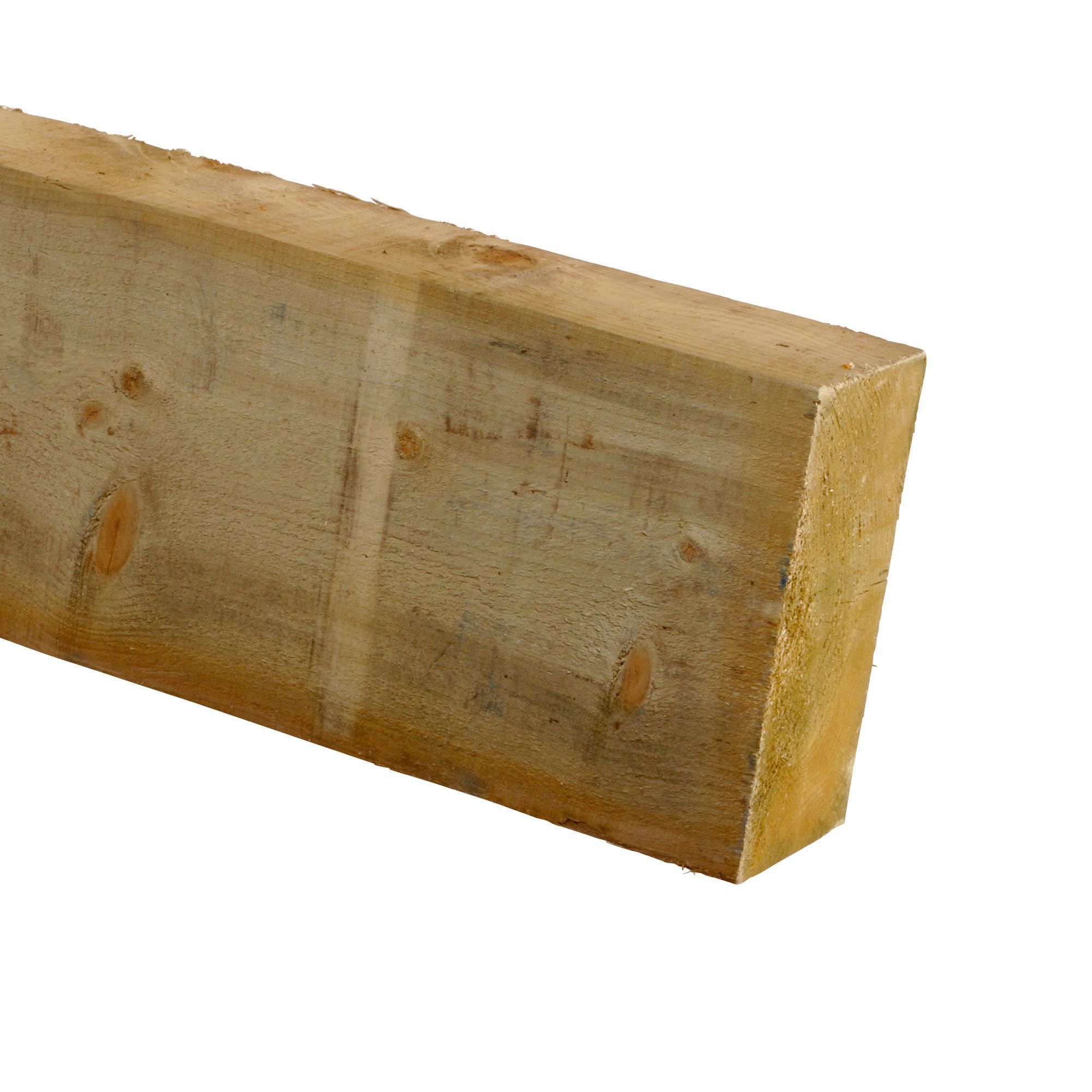 Treated sawn timber (T)47mm (W)100mm (L)2400mm Pack of 4 Departments