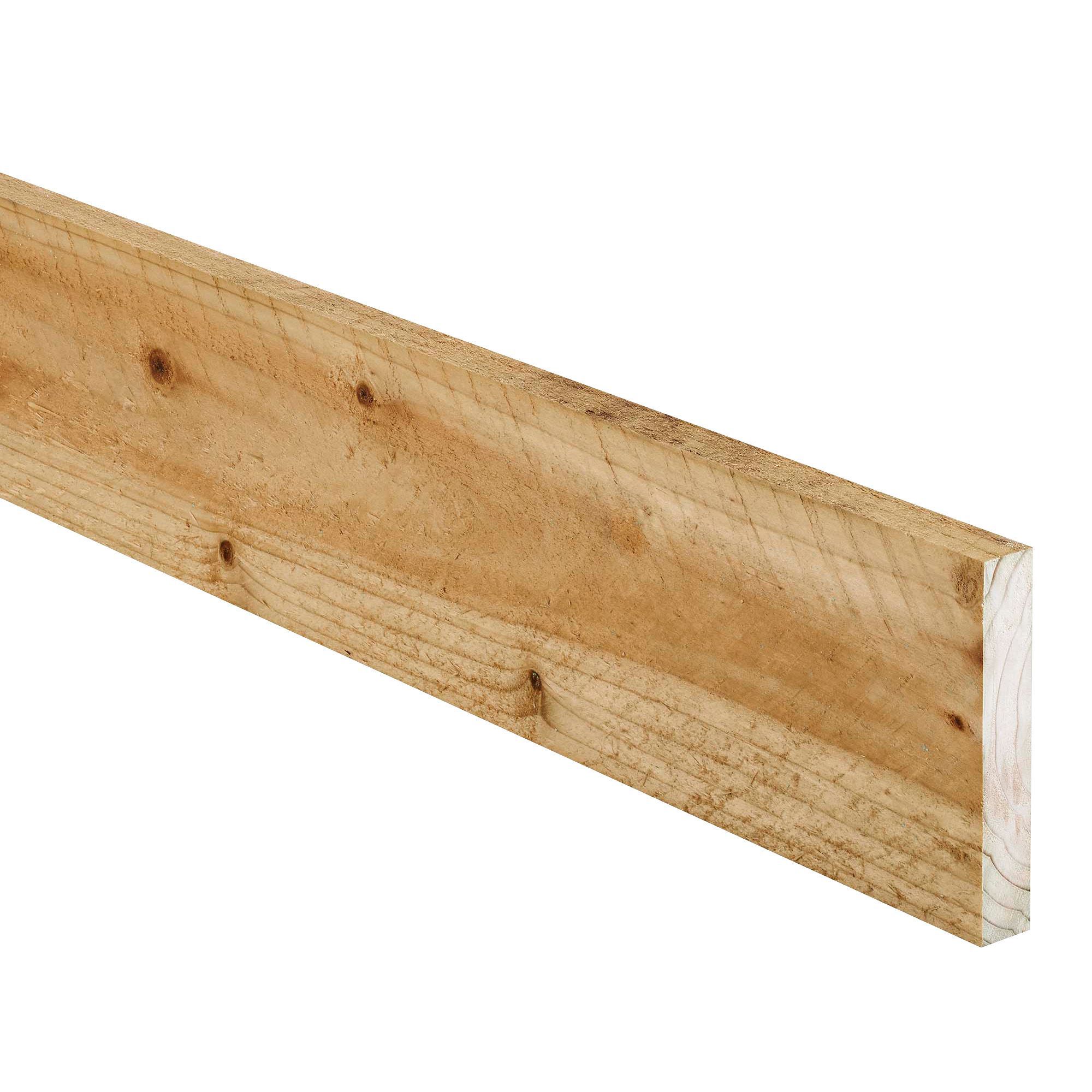 Treated Sawn Timber (T)19mm (W)100mm (L)1800mm Pack Of 10 | Departments ...