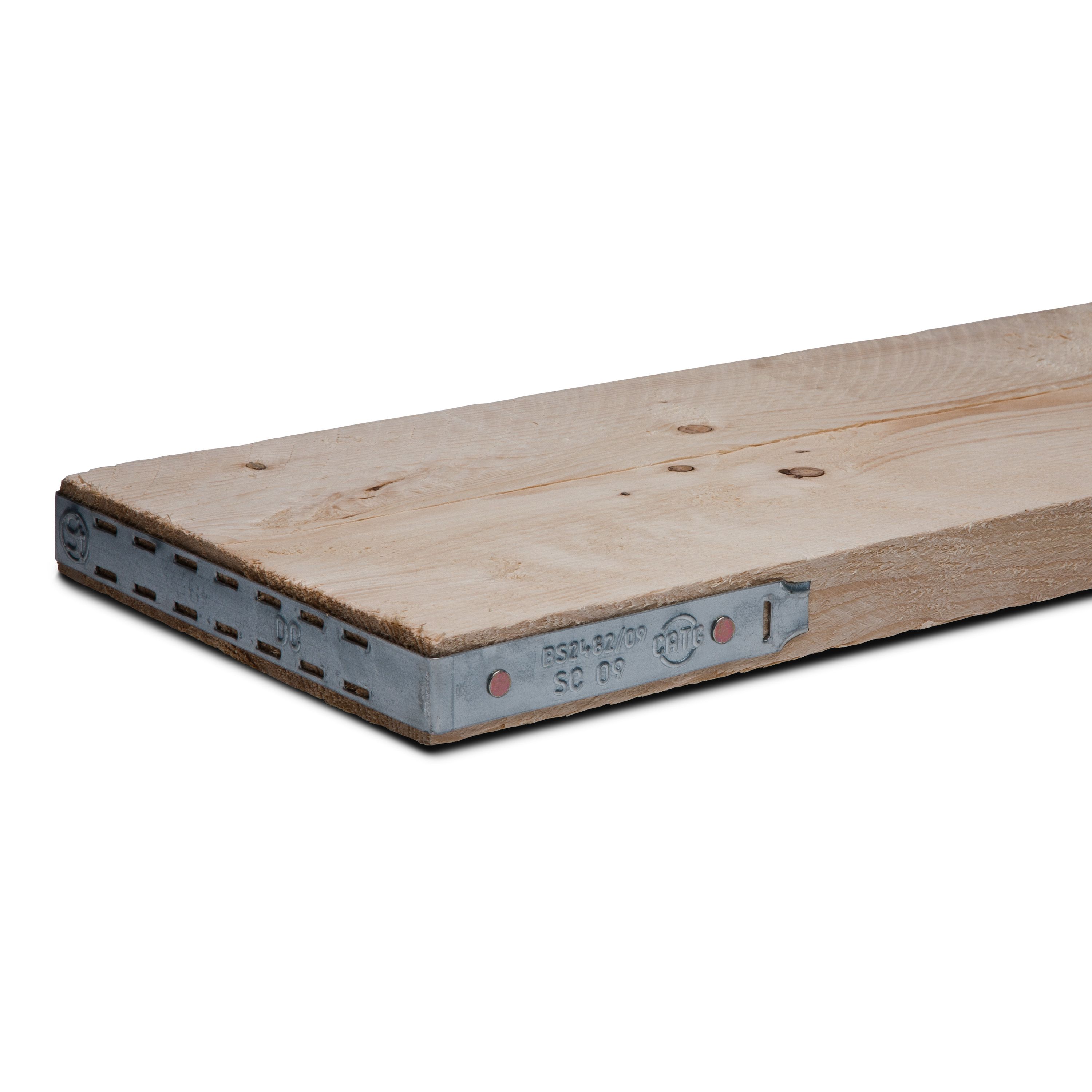Sawn Softwood Scaffold Board L 2 4m W 0 23m T 38mm Pack Of 3