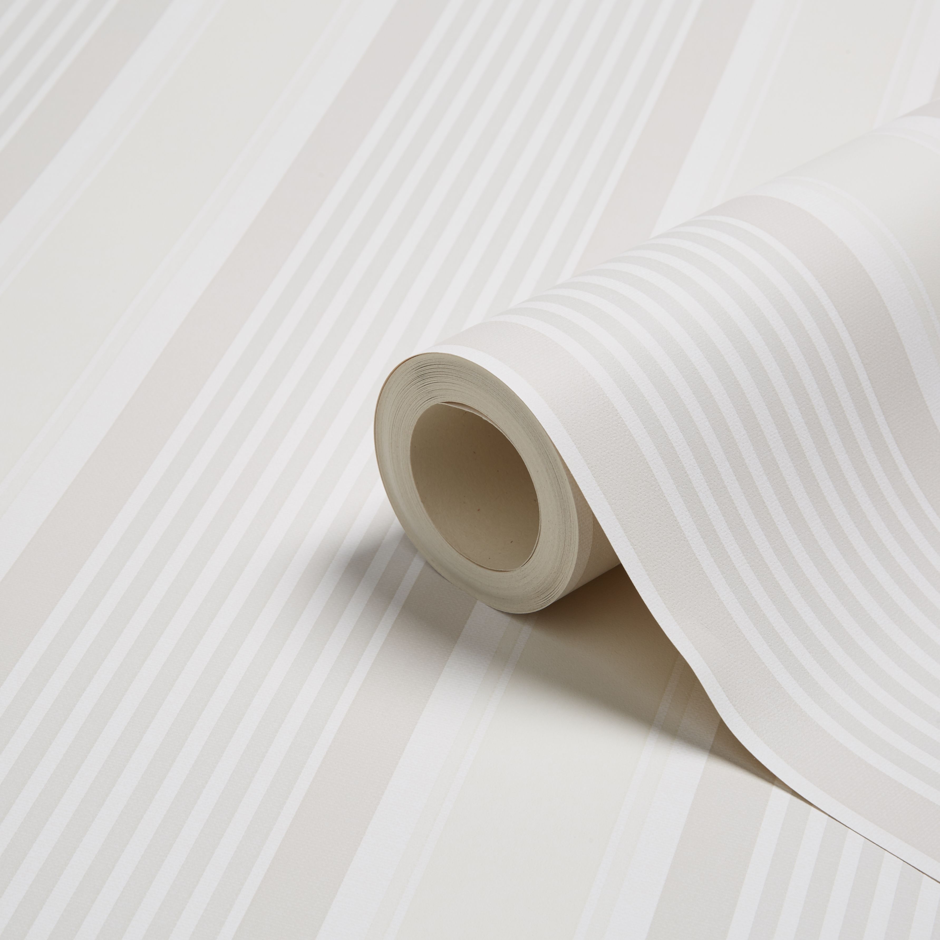 K2 Nautical Neutral Striped Wallpaper Departments DIY at B&Q