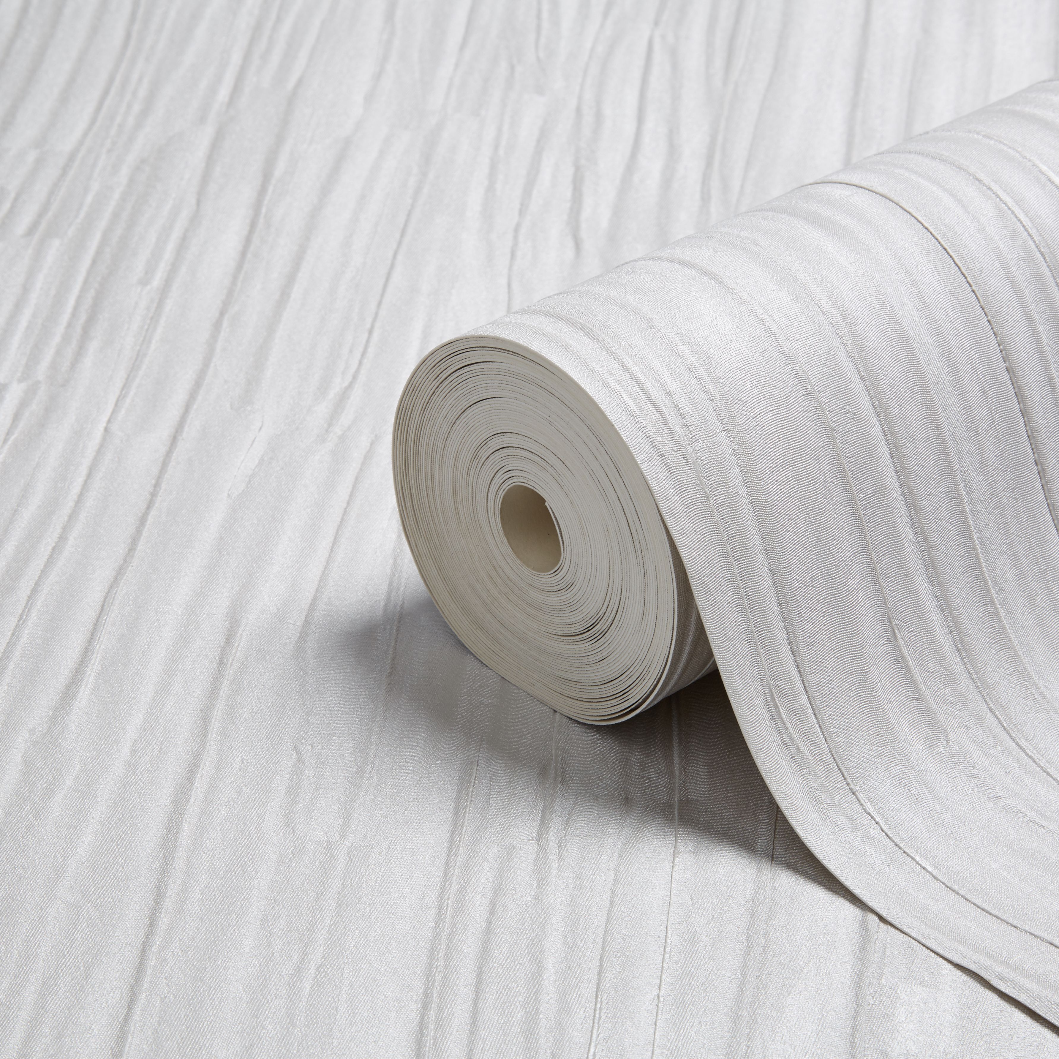 Opus Francesco Silver Textured Wallpaper Departments DIY at B&Q