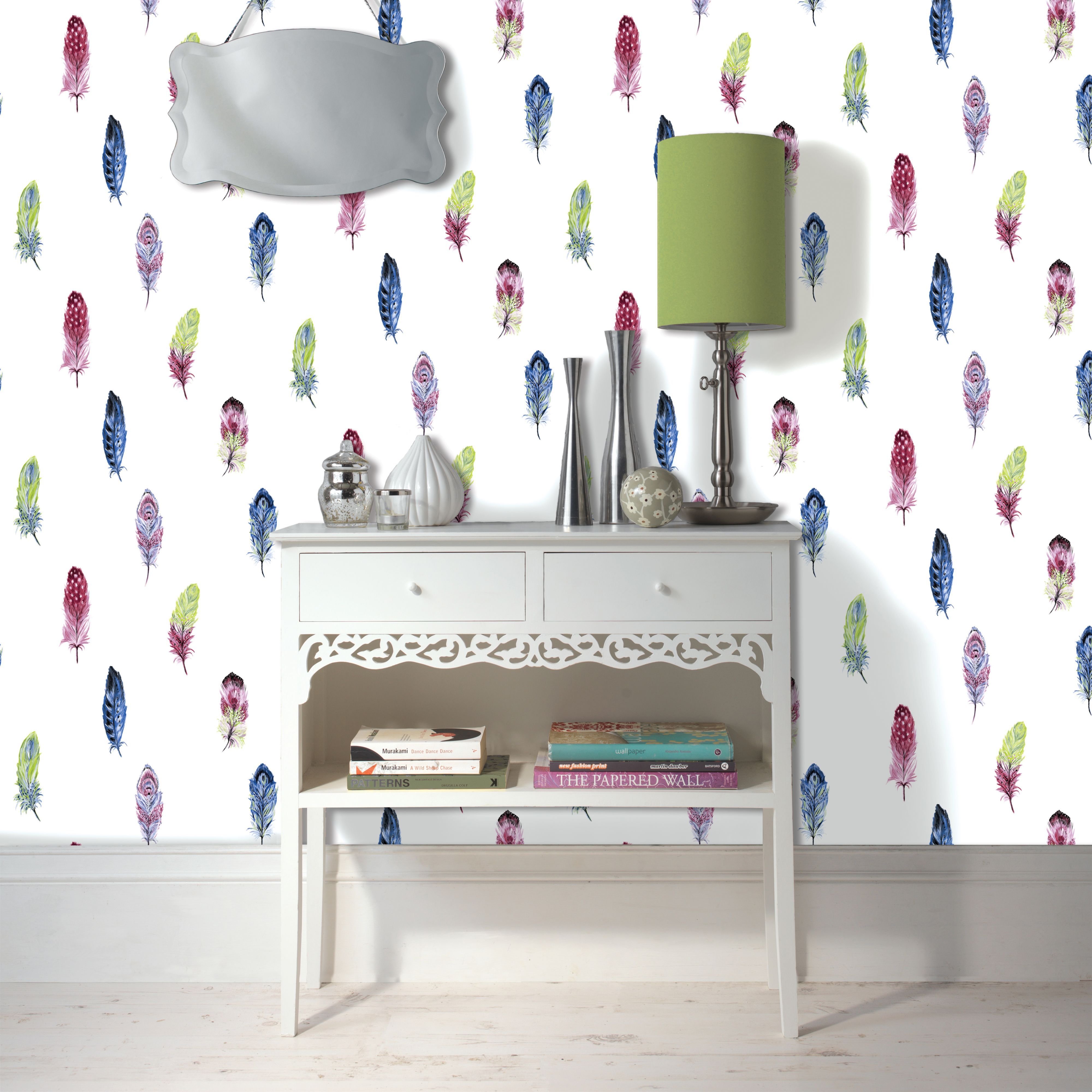 K2 Feather Wallpaper | Departments | DIY at B&Q