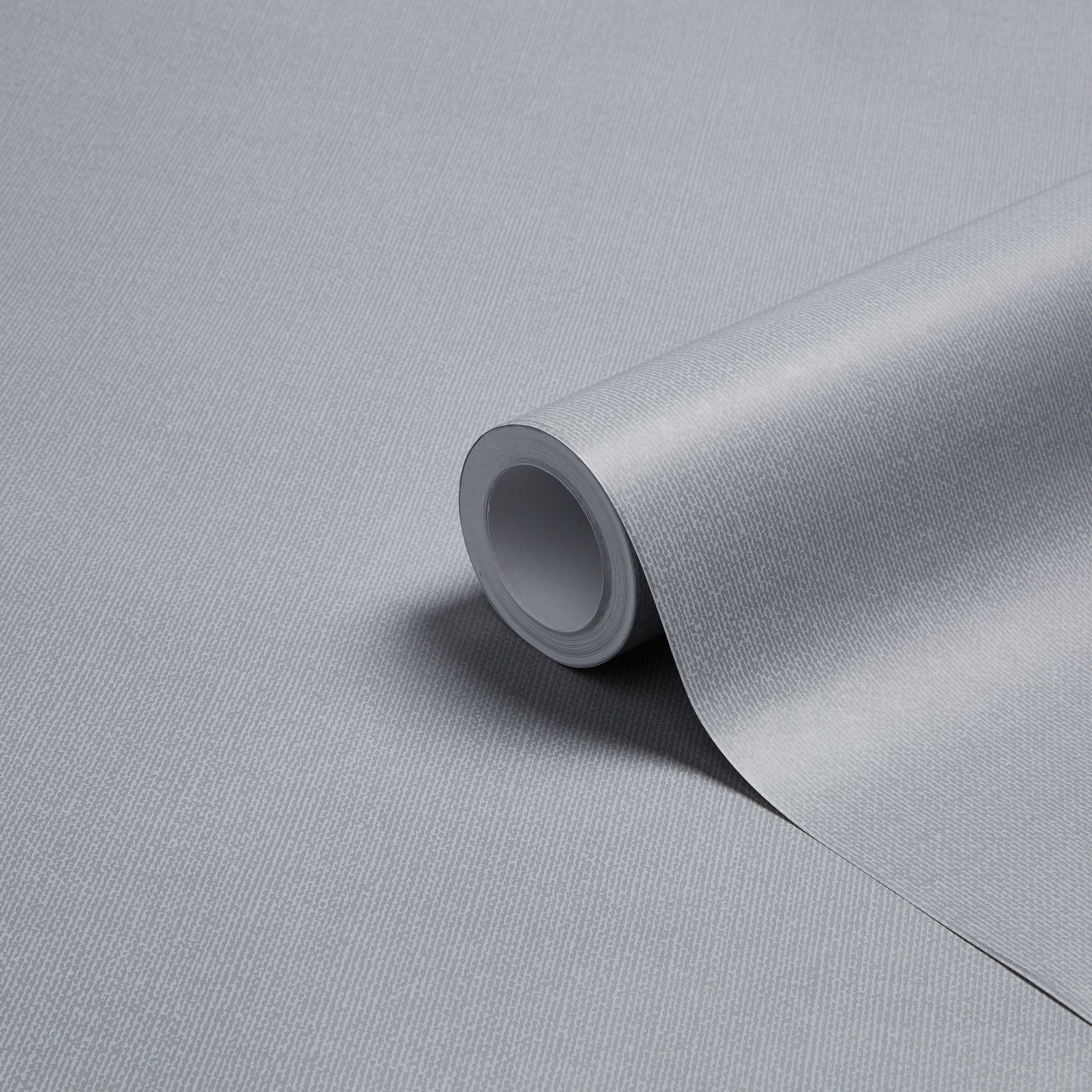 K2 Jute Grey Texture Wallpaper Departments DIY at B&Q