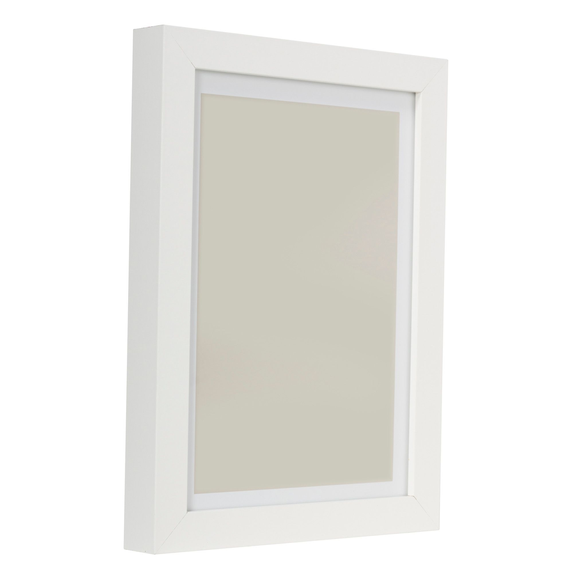 White Single Picture frame (H)34cm x (W)25cm Departments DIY at B&Q