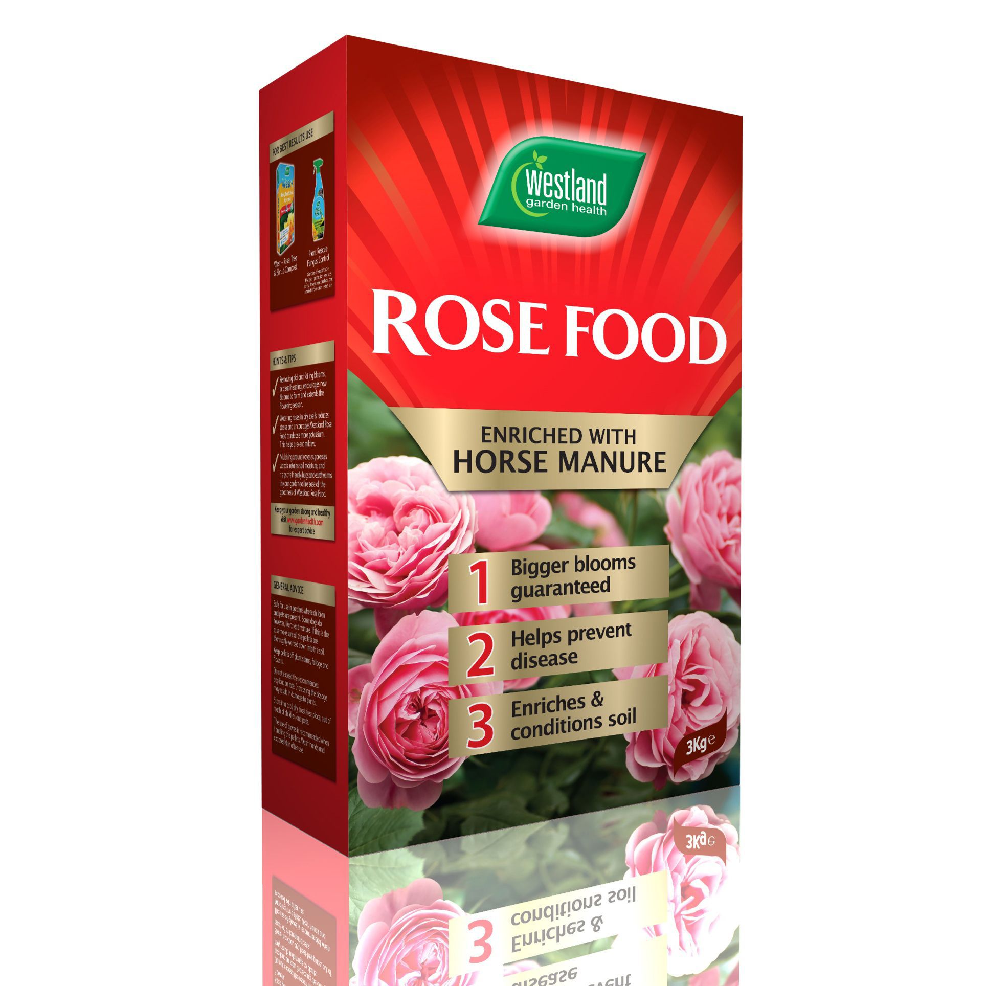 Westland Rose food with horse manure 3kg Departments DIY at B&Q