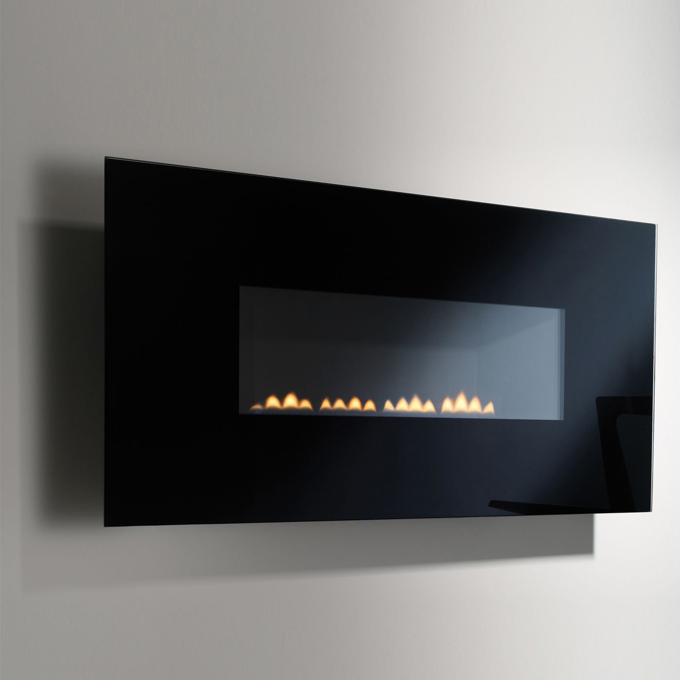 Focal Point Midnight Black Manual Control Wall Hung Gas 
