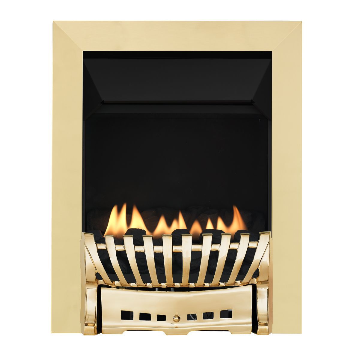 Focal Point Elegance Flueless Brass effect Gas Fire Departments DIY