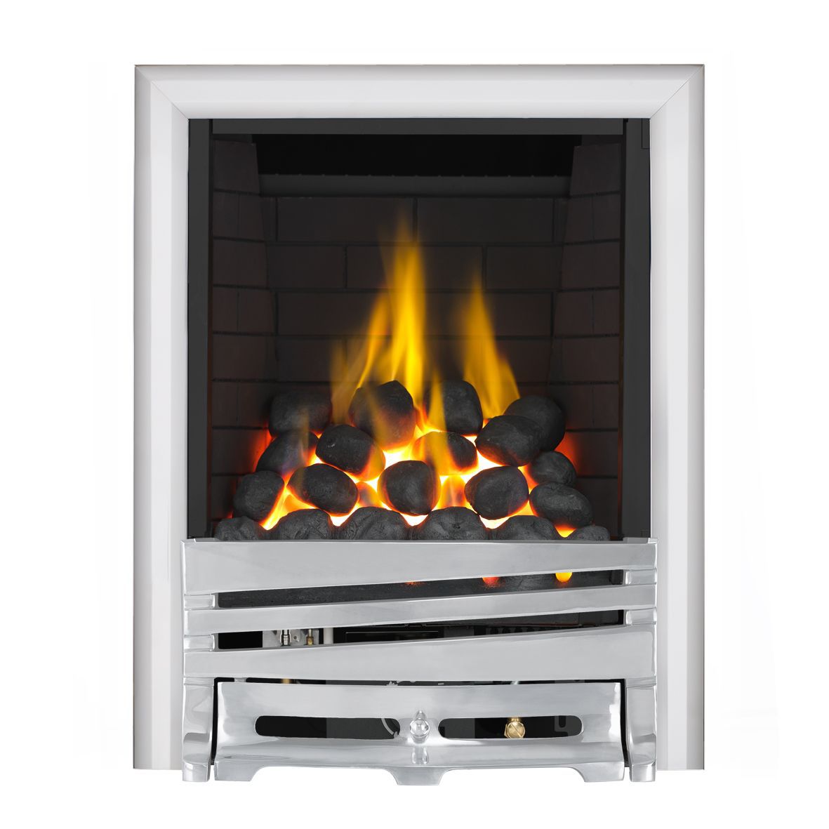 Focal Point Horizon Chrome Remote Control Inset Gas Fire ...