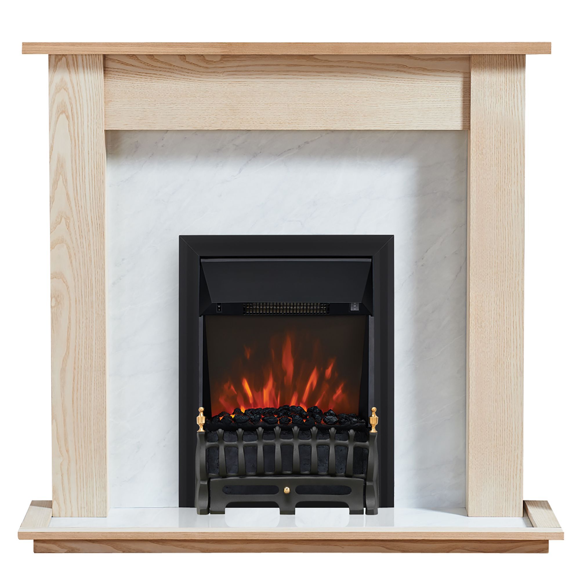 Focal Point Blenheim Kingswood LED Remote control Electric fire suite