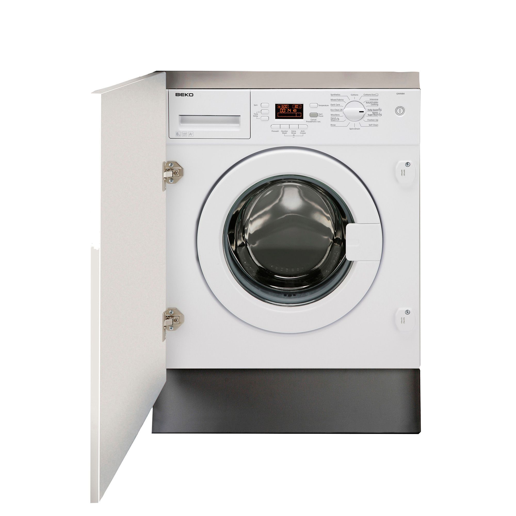 Beko QWM84 White Built-in Washing Machine | Departments | DIY At B&Q