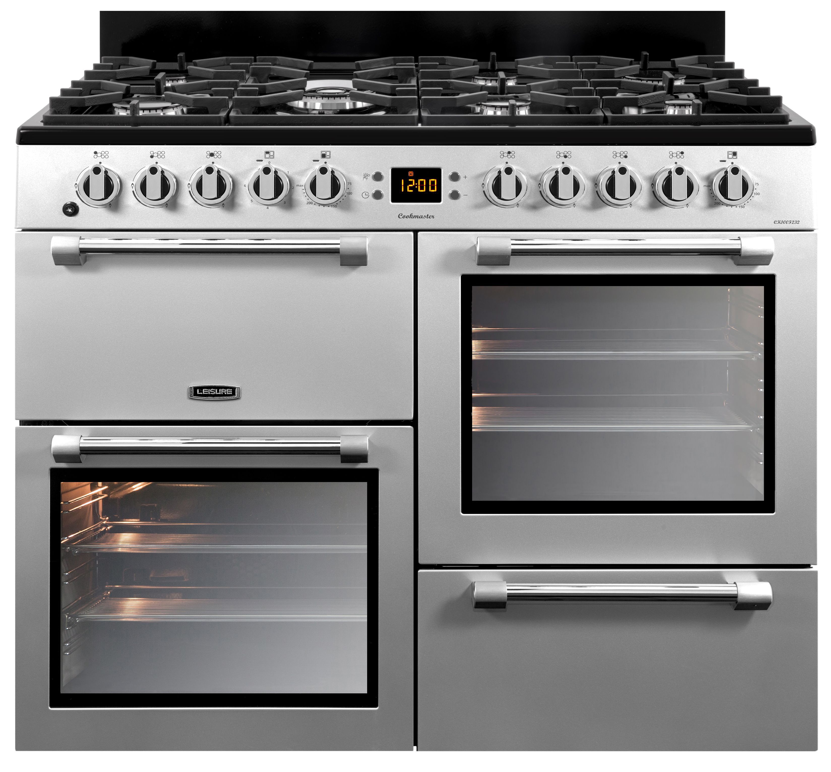 Leisure Cookmaster CK100F232S Freestanding Dual fuel Range cooker with
