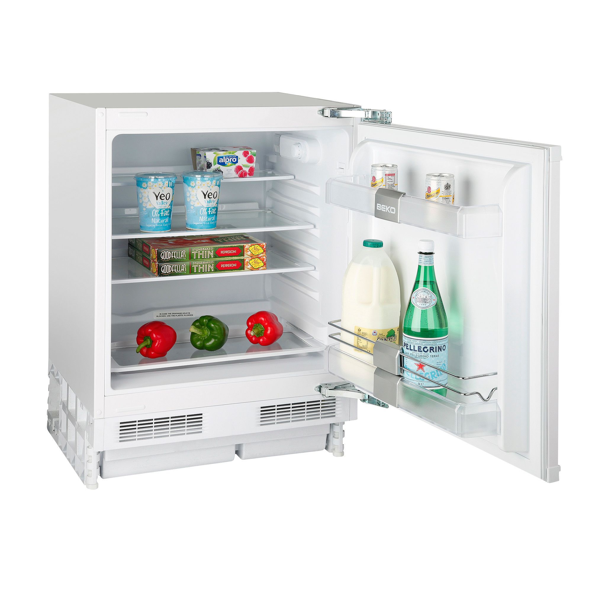 Beko QL22 White Integrated Fridge Departments DIY at B&Q