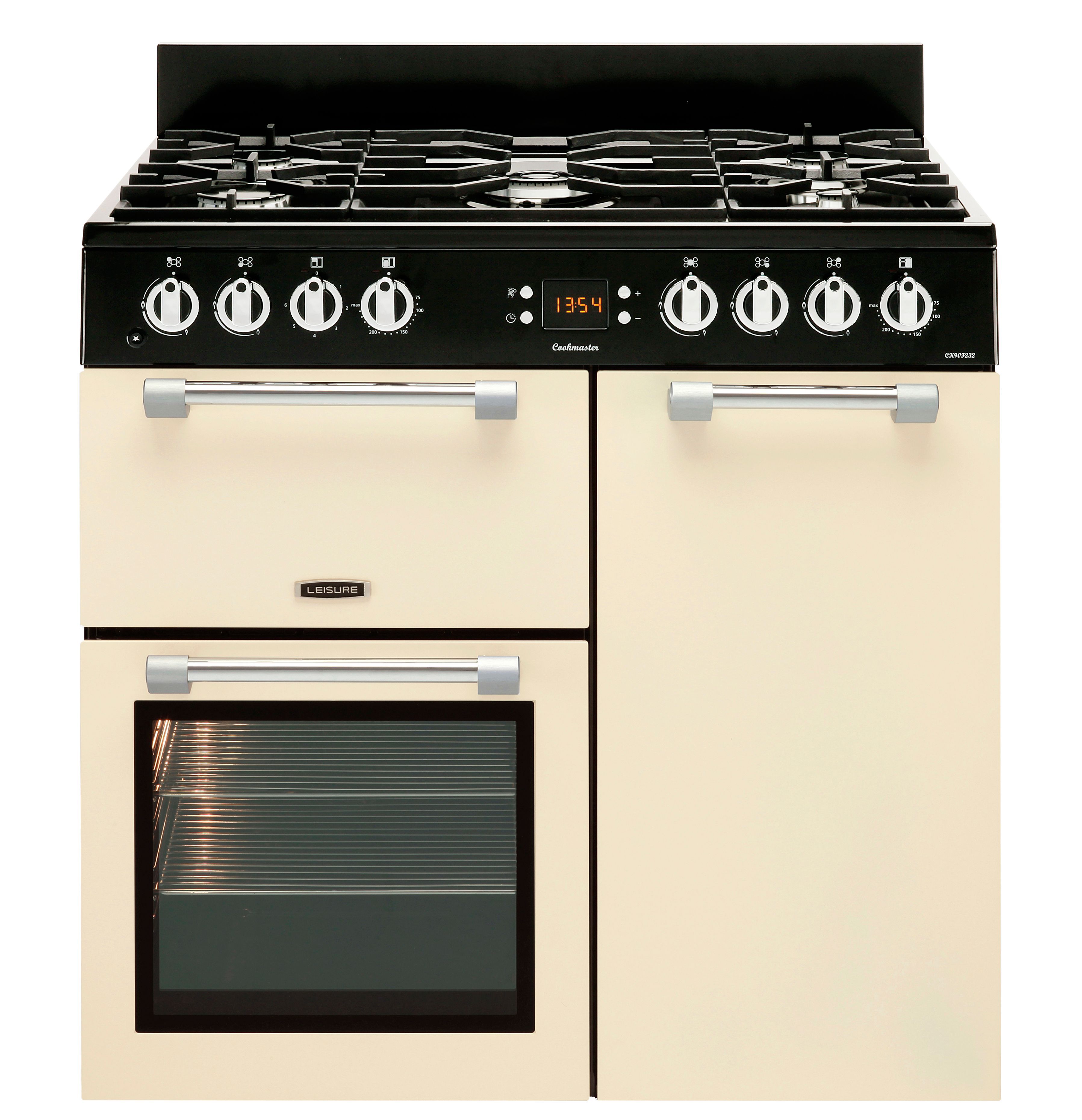 Leisure Freestanding Dual Fuel Range Cooker With Gas Hob, CK90F232C ...