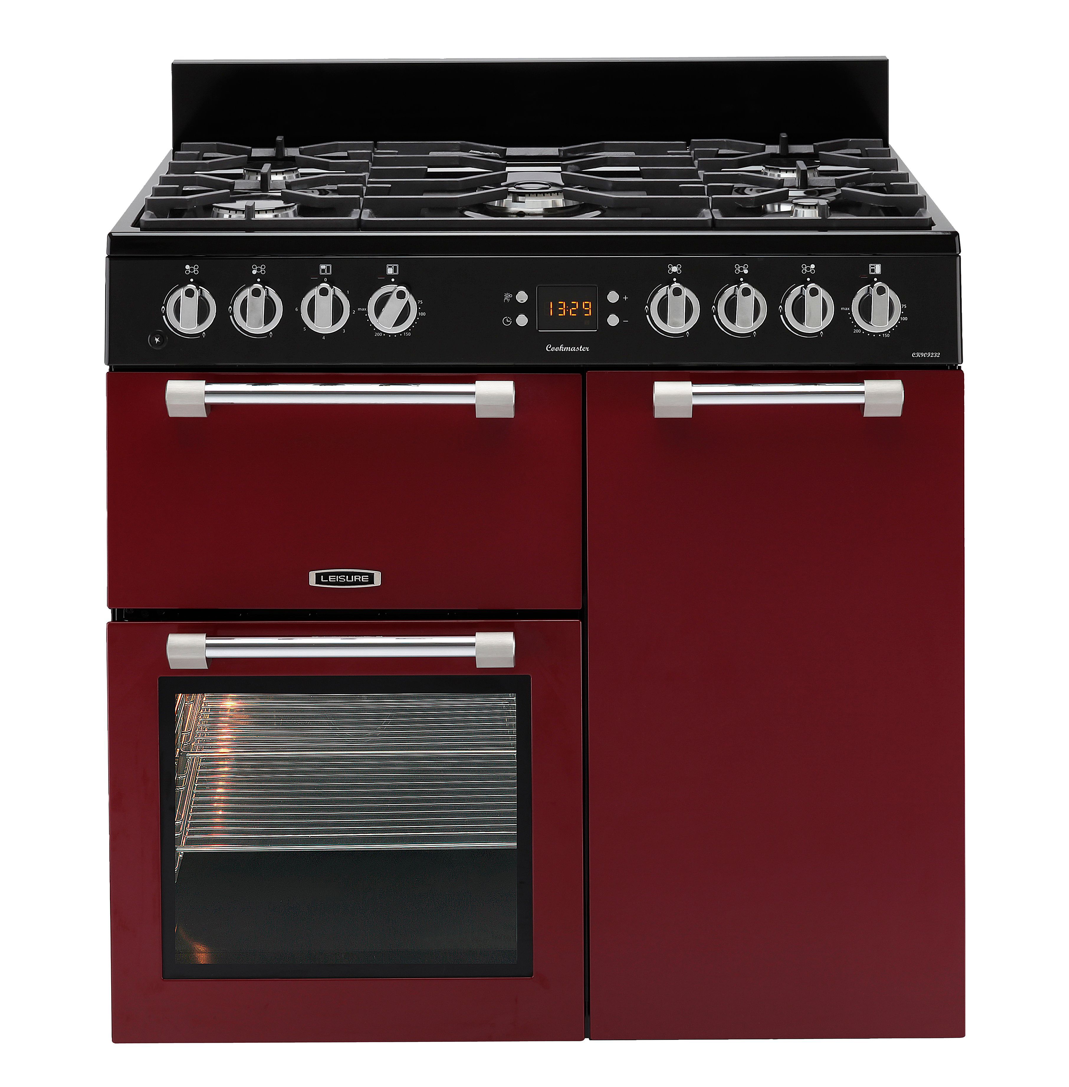 Leisure Cookmaster CK90F232R Freestanding Dual fuel Range cooker with