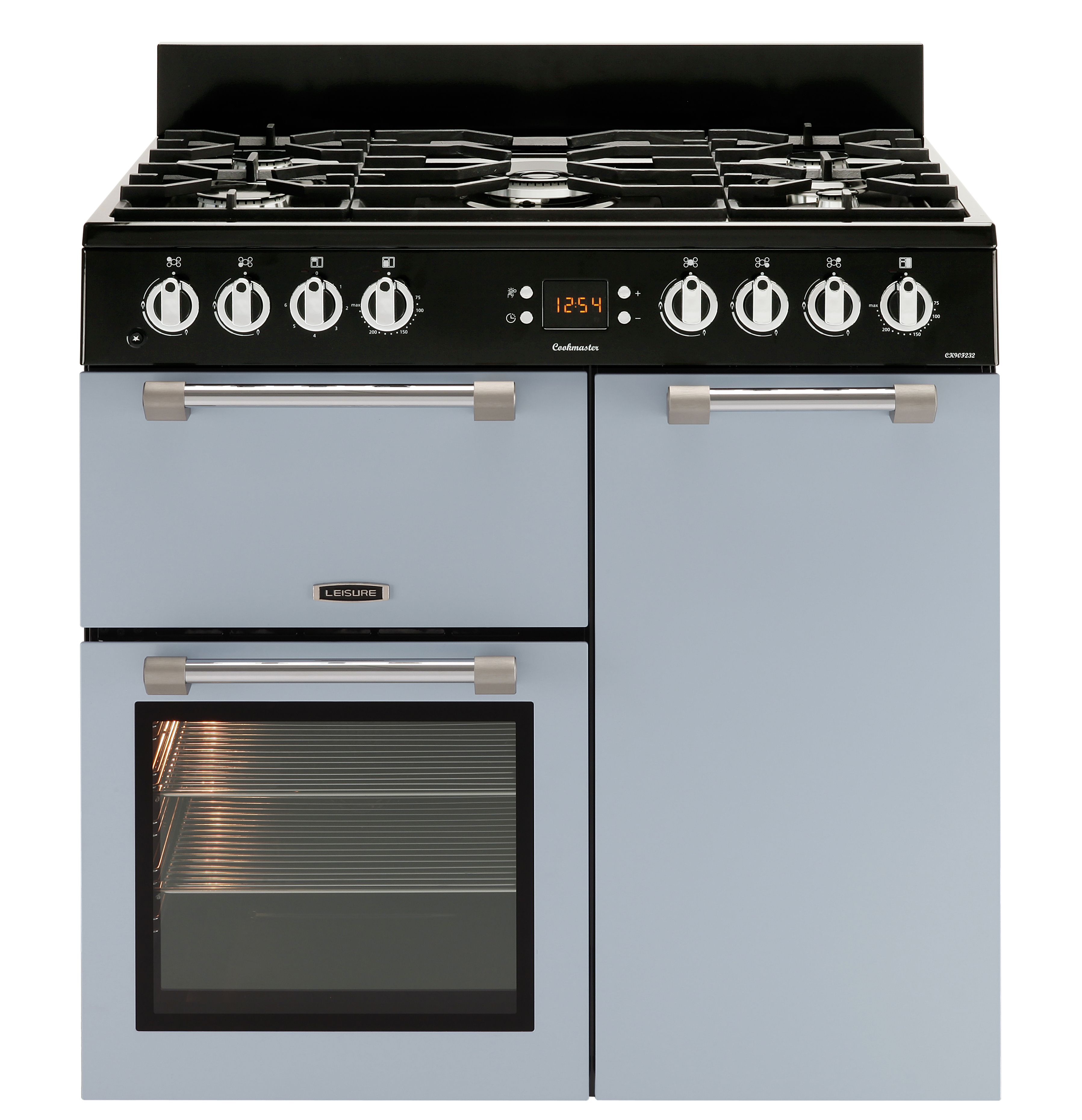 Leisure Cookmaster CK90F232B Freestanding Dual fuel Range cooker with