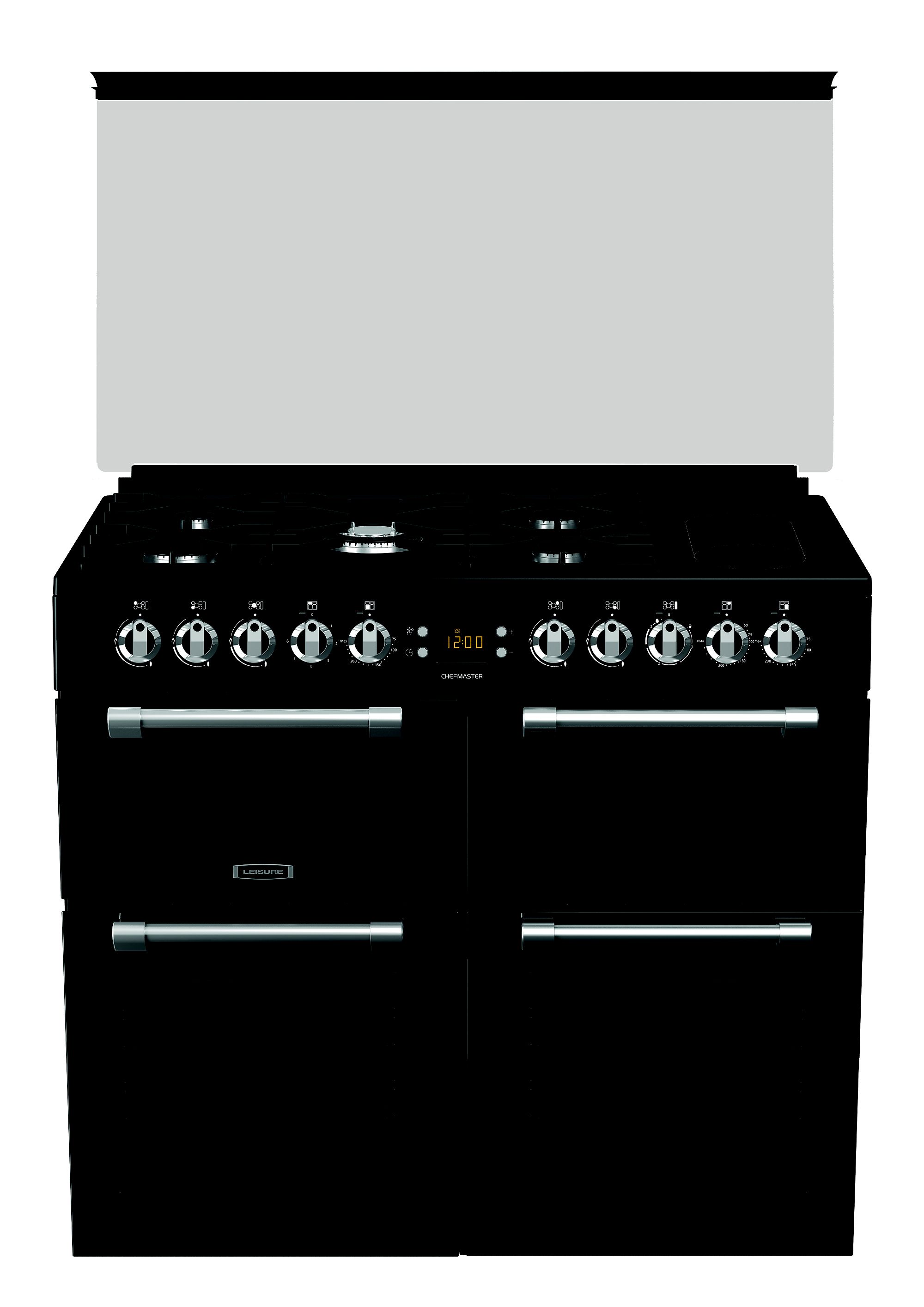 Leisure Chefmaster CC100F521K Freestanding Dual fuel Range cooker with Gas & electric Hob
