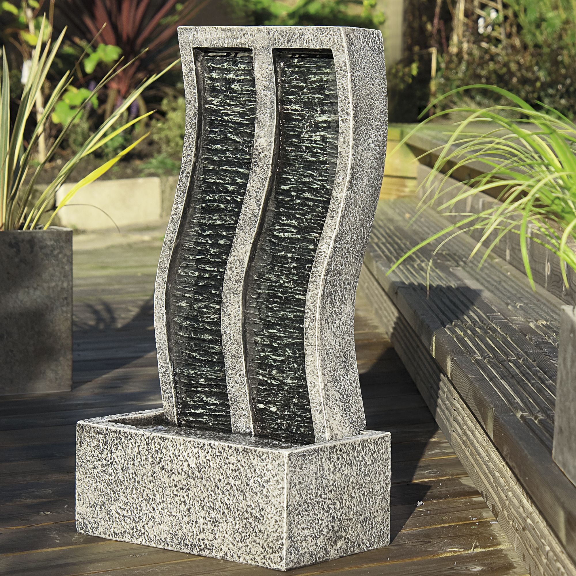 Gardman Wave Tower Water Feature | Departments | DIY at B&amp;Q