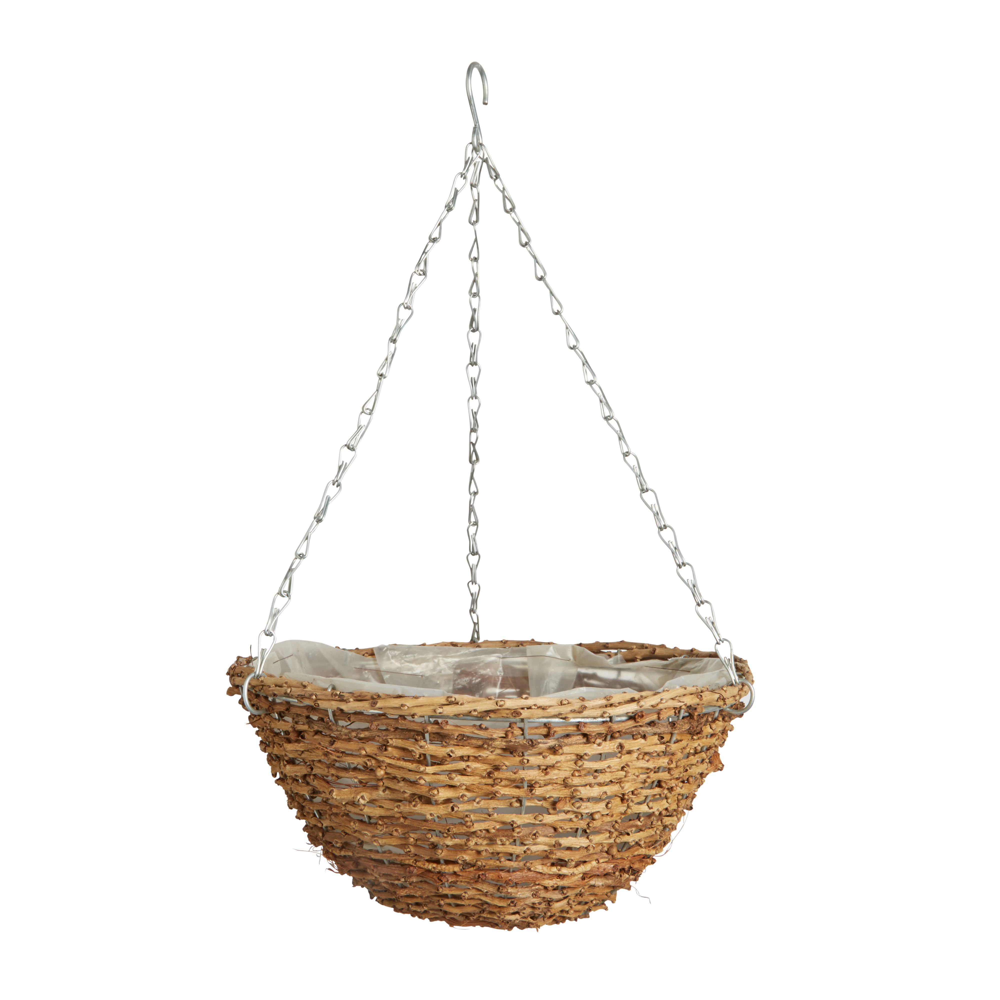 Gardman Rustic spot Hanging basket 355.6 mm Departments DIY at B&Q