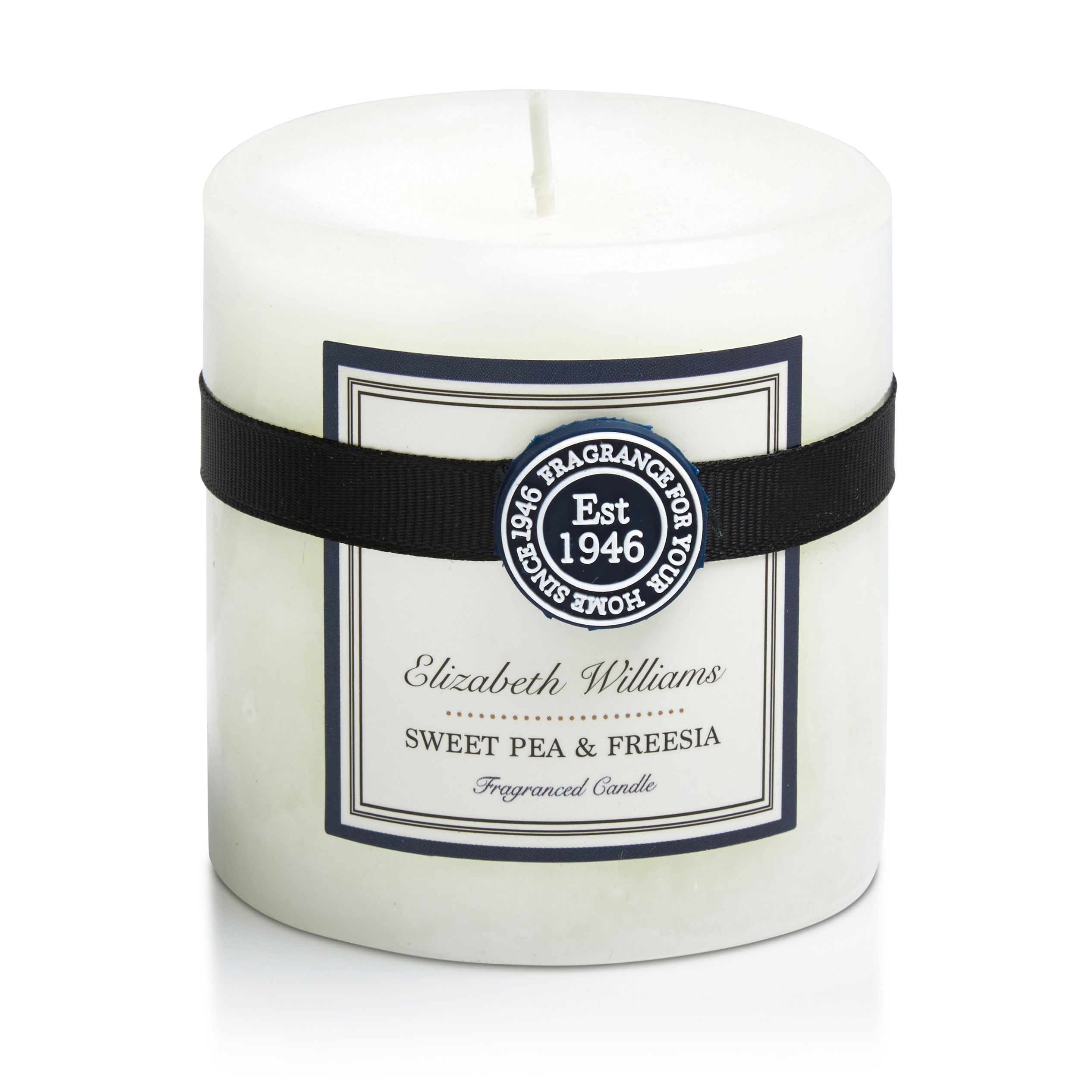 Elizabeth Williams Sweet pea & freesia Pillar candle Departments