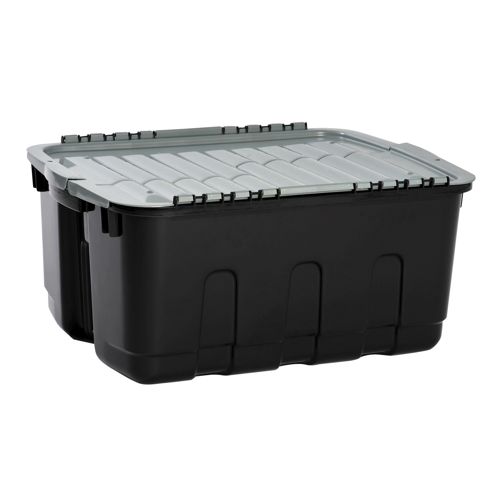 Curver Black & Grey 48L Plastic Storage Box | Departments | DIY At B&Q