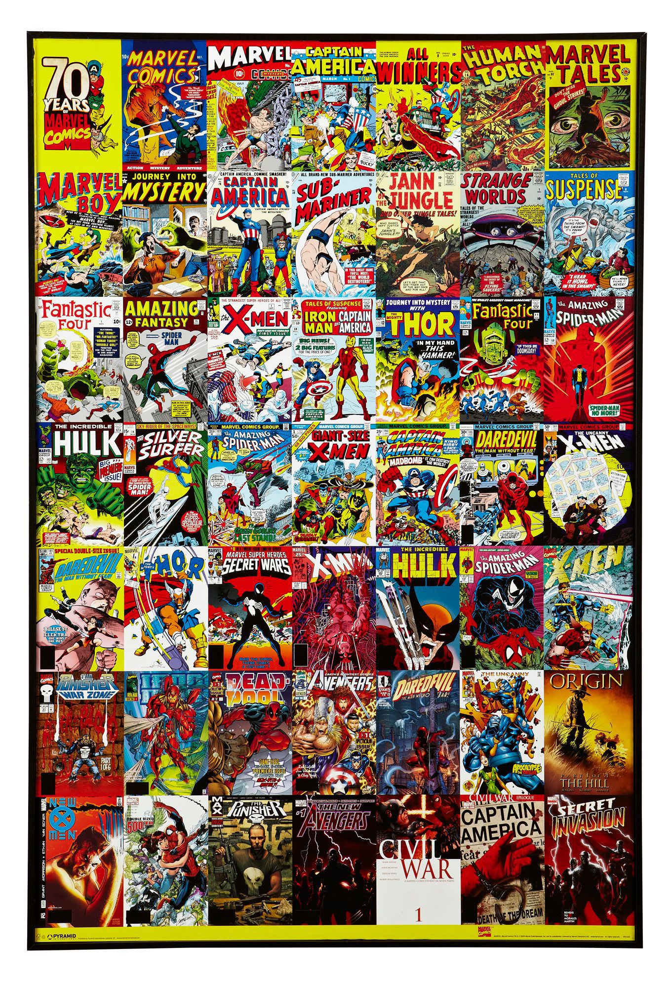 Marvel Comic Multicolour Wall Art (W)620mm (H)925mm | Departments | DIY ...