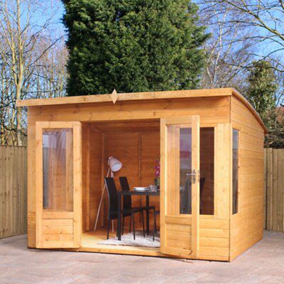 10X8 Combi Garden Room Shiplap Timber Summerhouse ...