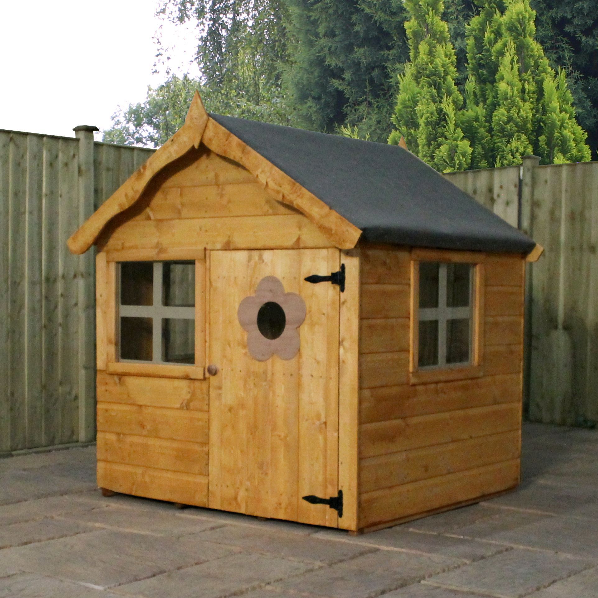 wooden wendy house b&q