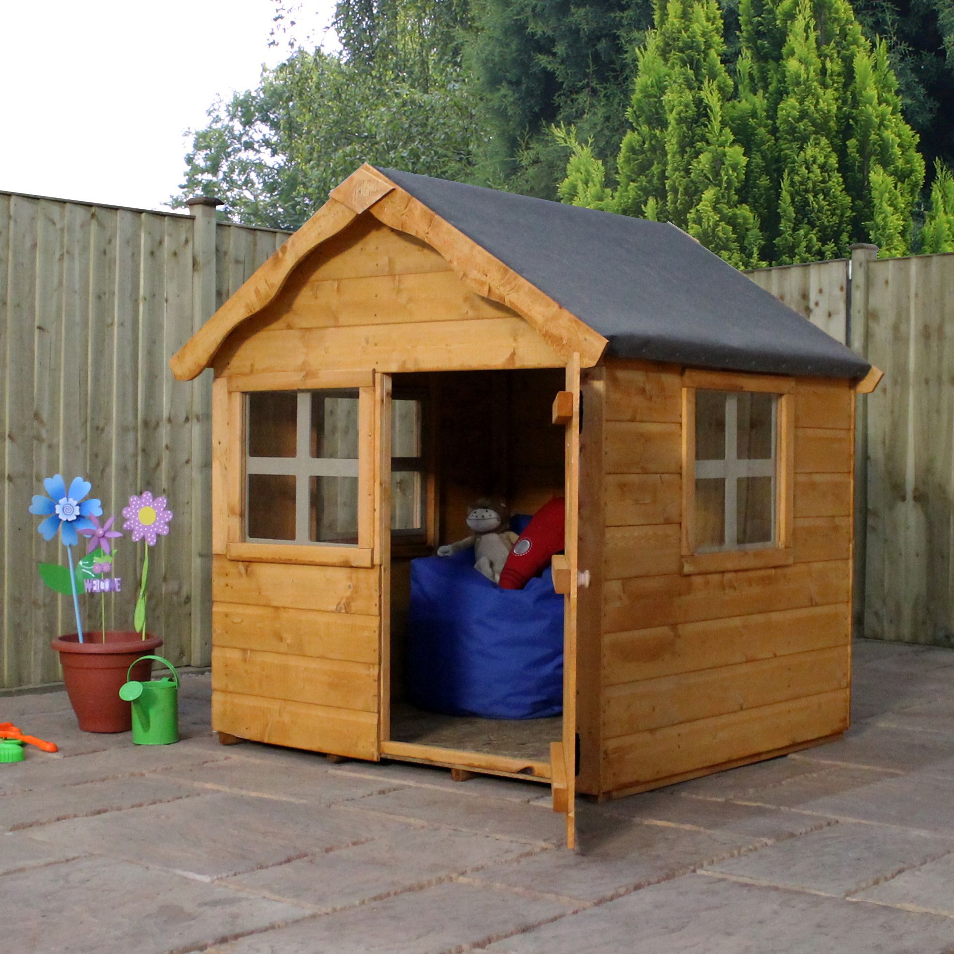 wooden playhouse b&q