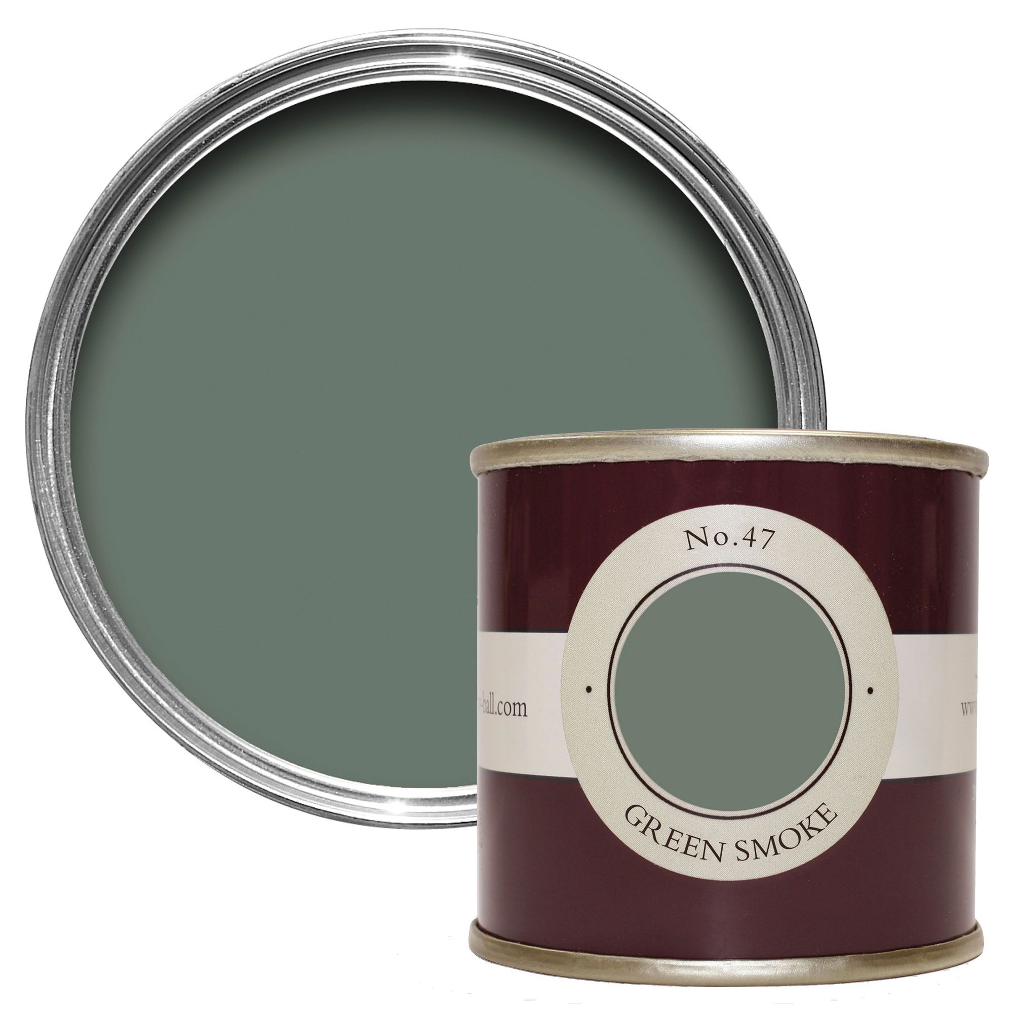 Farrow & Ball Green Smoke no.47 Estate emulsion paint 0.1L Tester pot