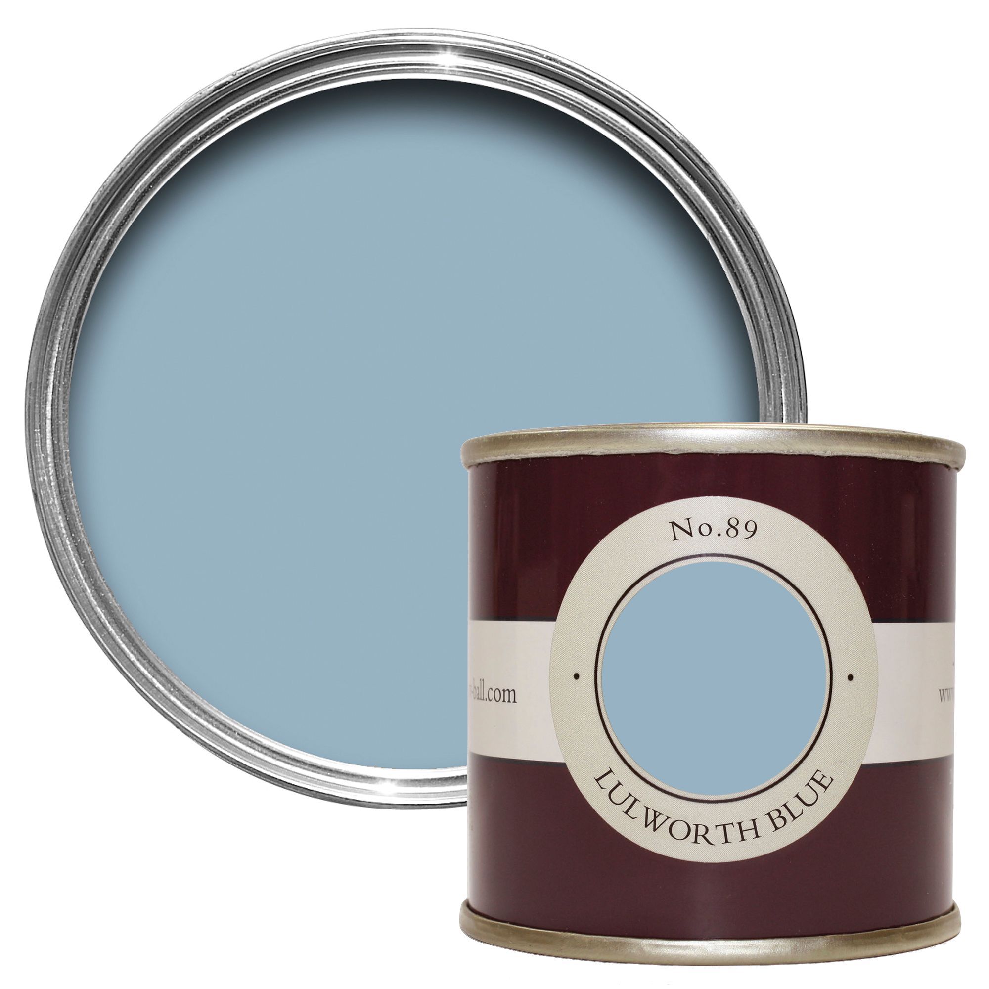 Farrow Ball Lulworth Blue No 89 Estate Emulsion Paint 0 1l Tester Pot Departments Diy At B Q