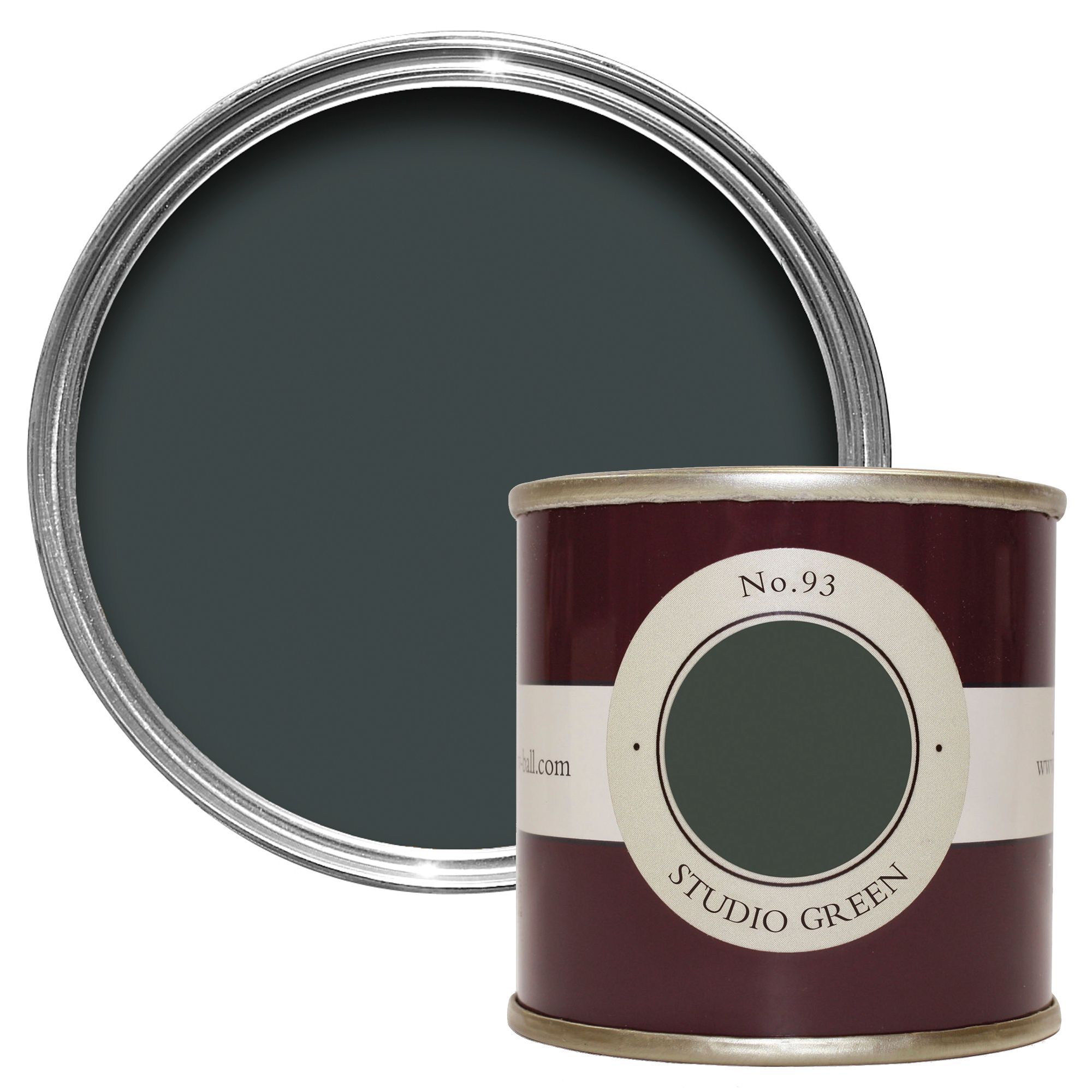 Farrow & Ball Studio Green no.93 Estate emulsion paint 0.1L Tester pot