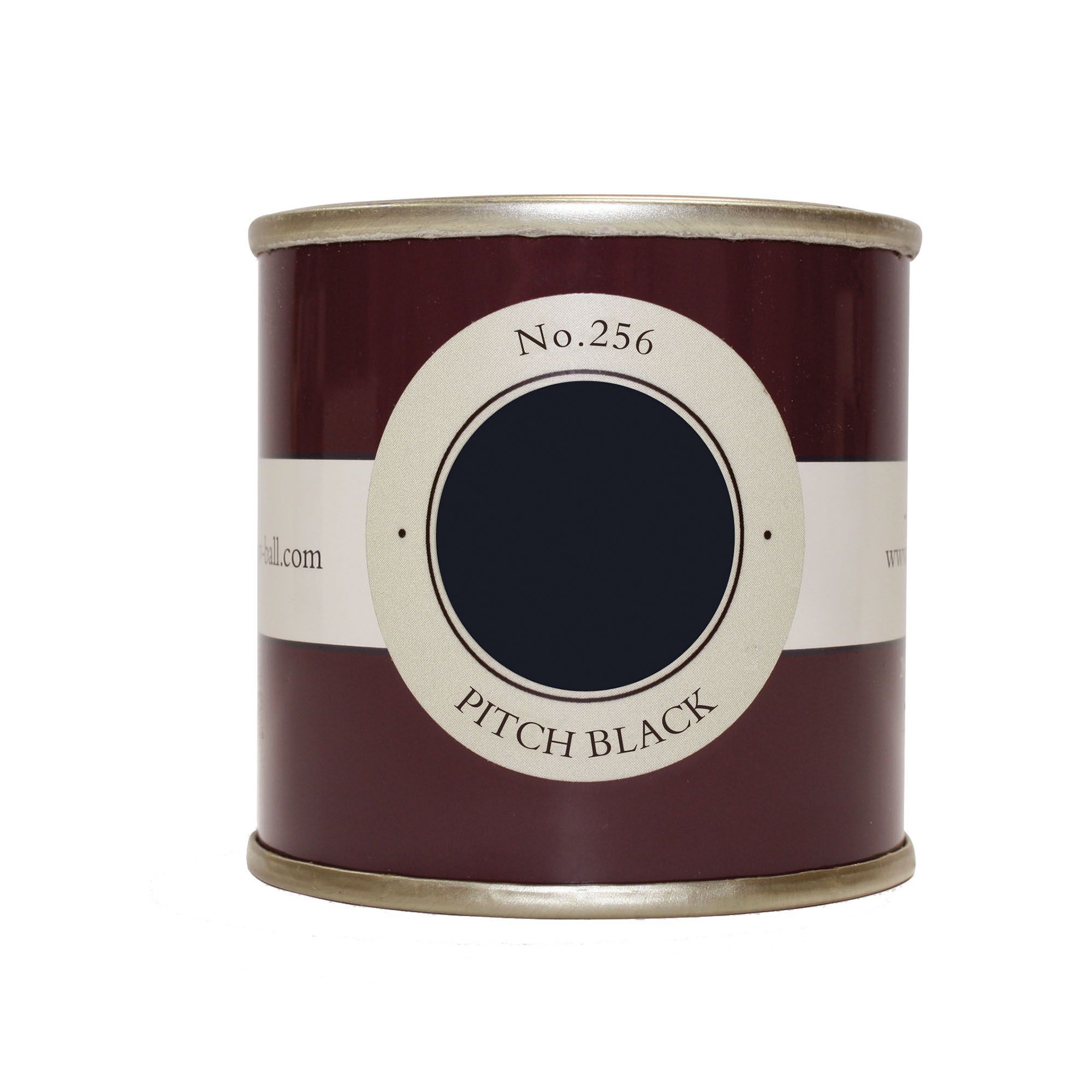 Farrow & Ball Estate Pitch black No.256 Emulsion paint, 0.1L Tester pot