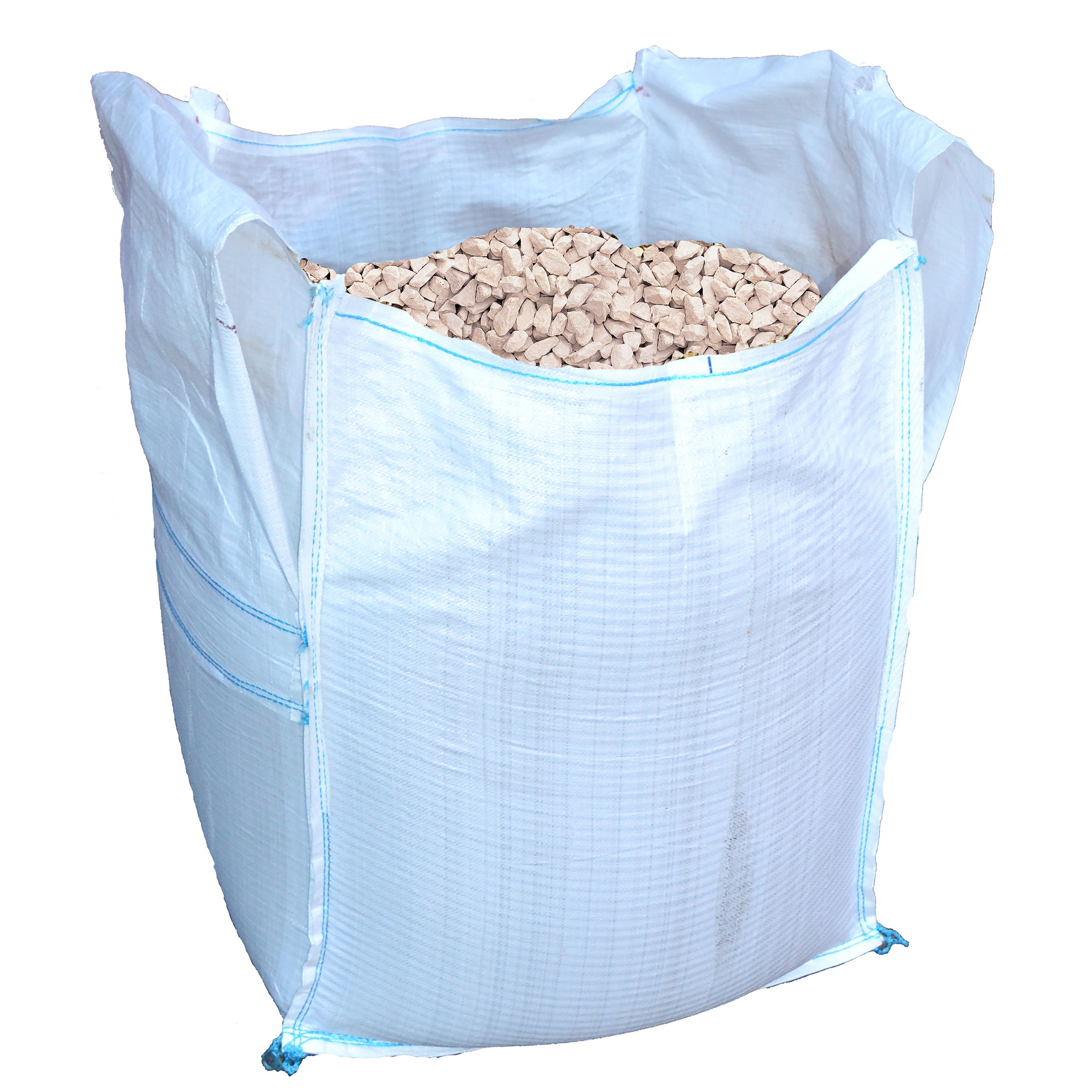 white garden stones bulk bag