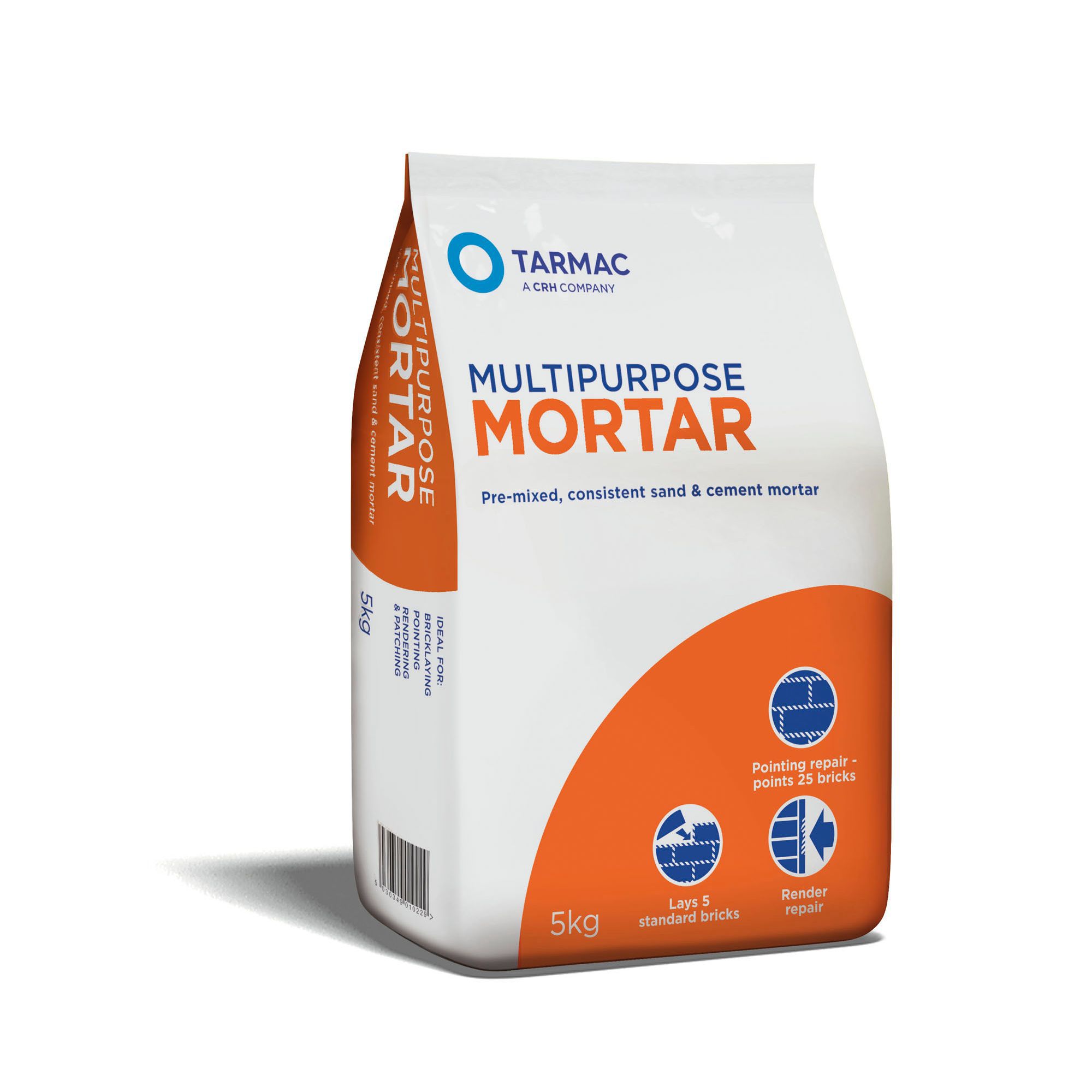 Tarmac Multipurpose Mortar, 5kg Bag Departments DIY at B&Q