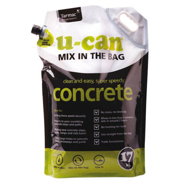 U-Can Mix In The Bag Concrete 17kg Bag | Departments | DIY at B&Q